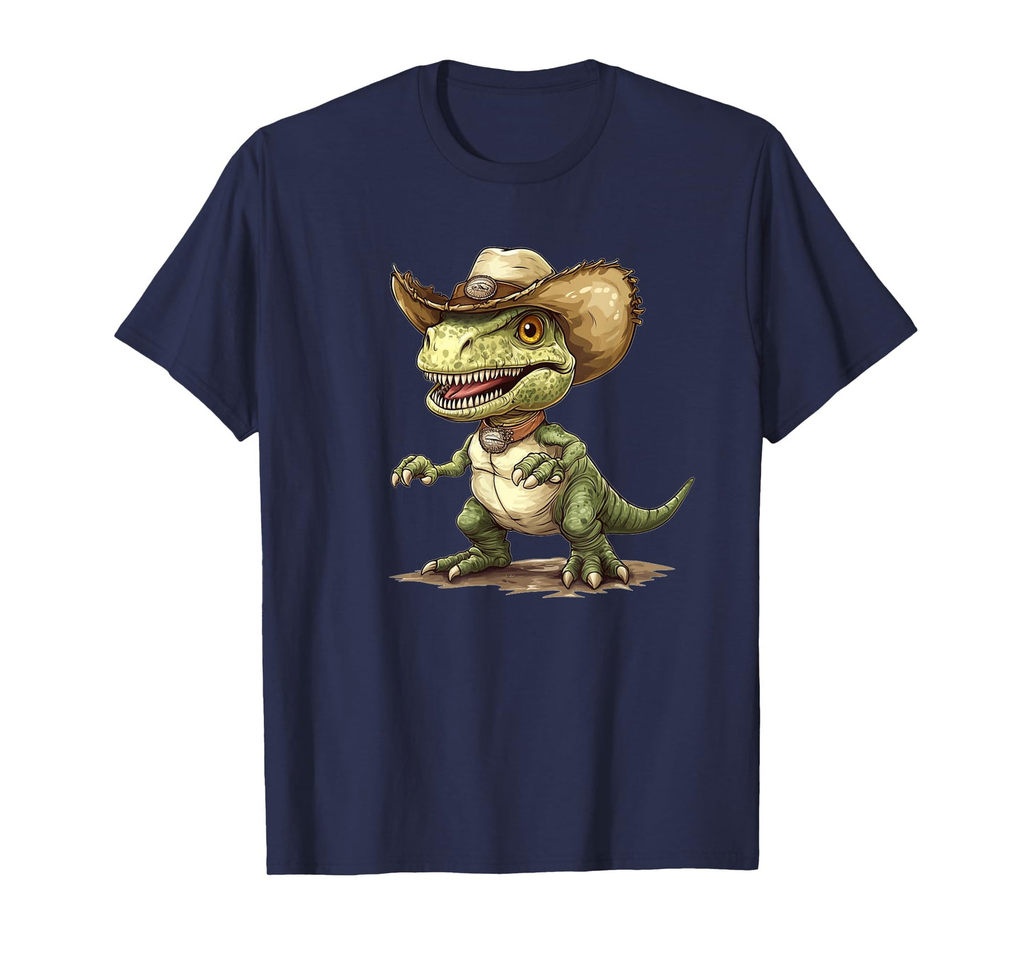 Awesome Dinosaur Ranch Outfit for Cowboy Lovers T-Shirt