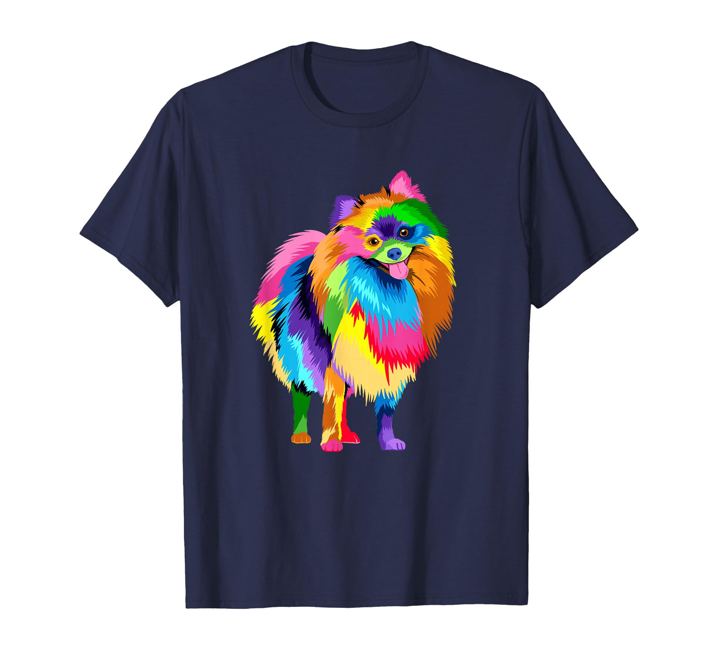Colorful Pomeranian Artwork - Dog Lover Animal Breeder T-Shirt