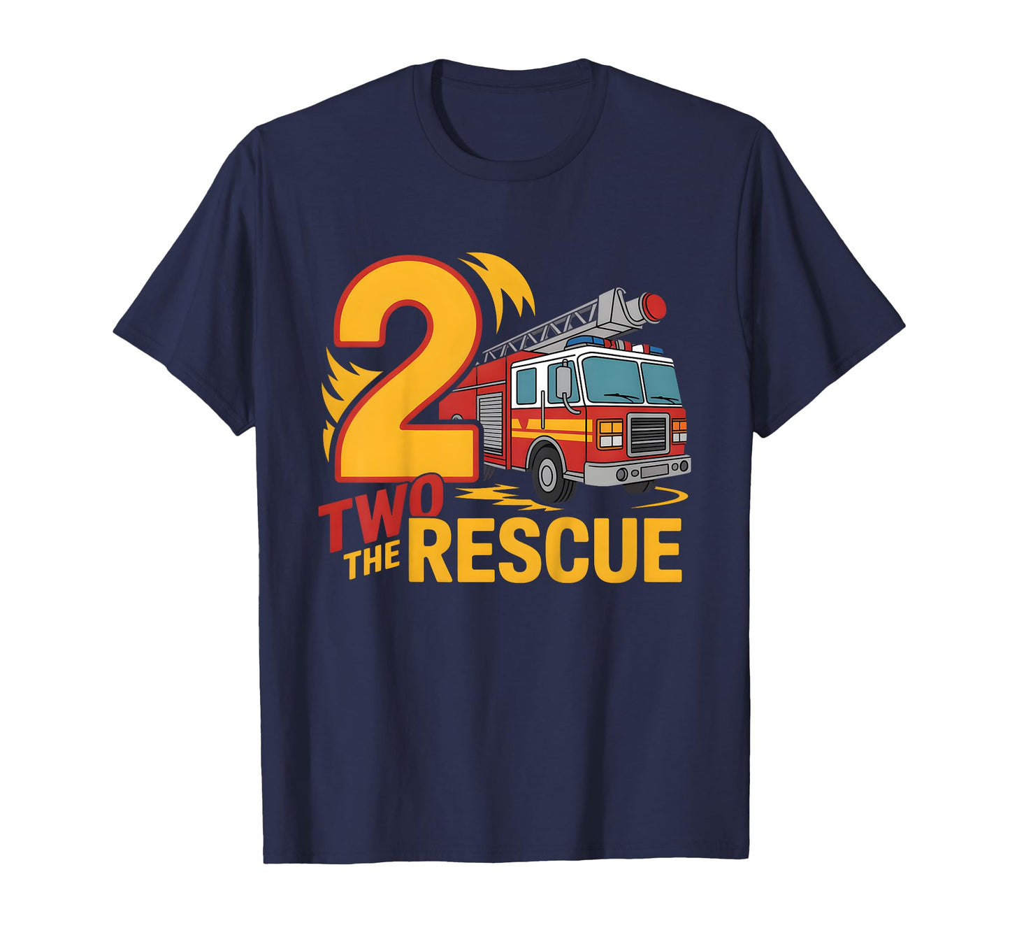 Kids 2 The Rescue 2nd Birthday 2 Year Old Boy Outfit T-Shirt