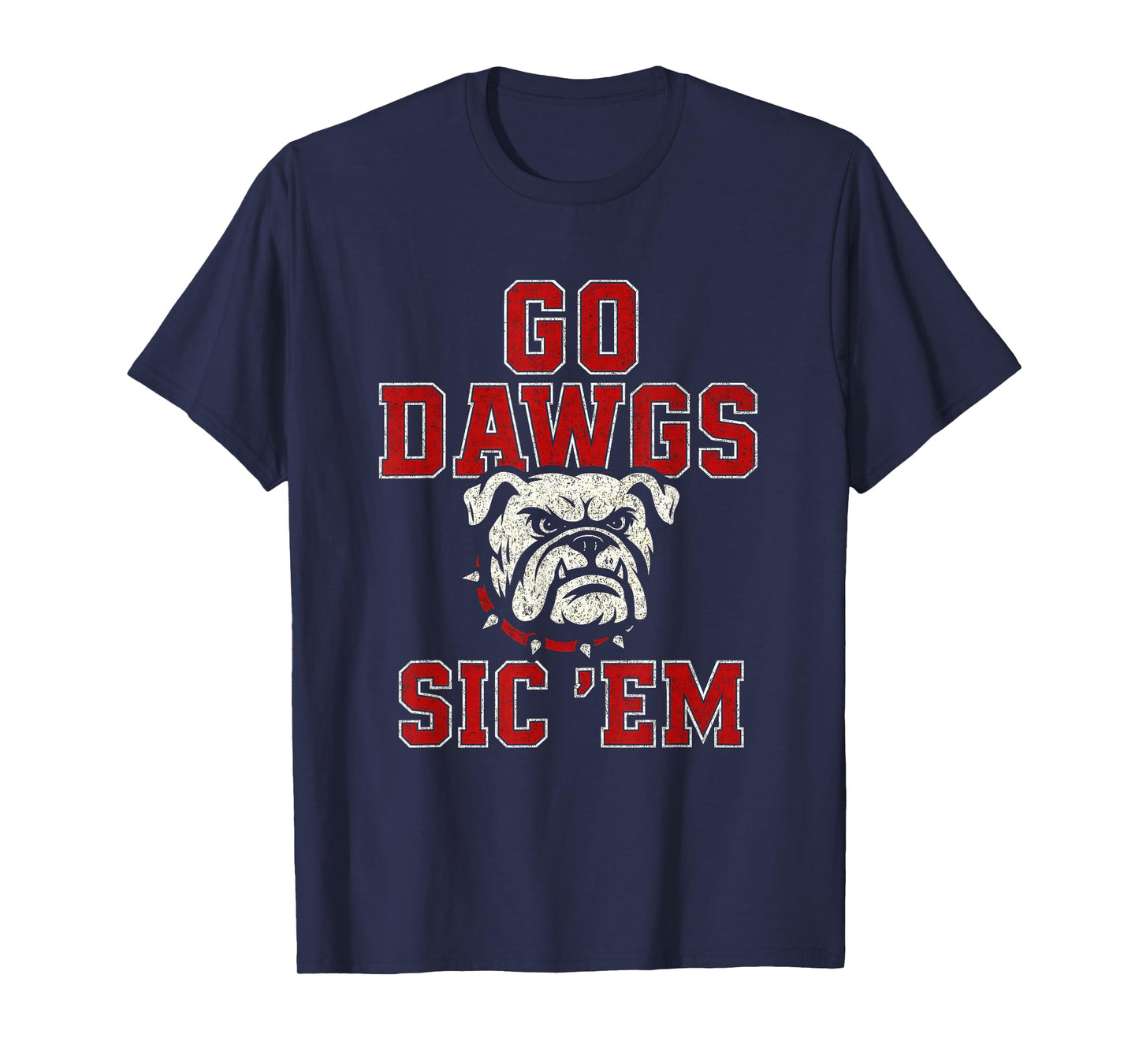 Go Dawgs Sic Em Bulldog School Spirit for Men Women Kids T-Shirt