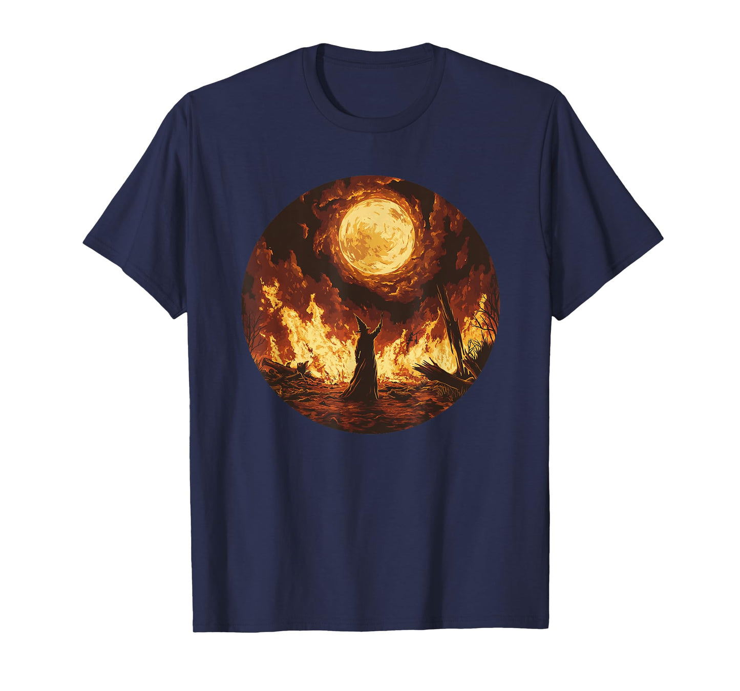 A Witch’s Charm and Bonfire Light on Walpurgis Night T-Shirt