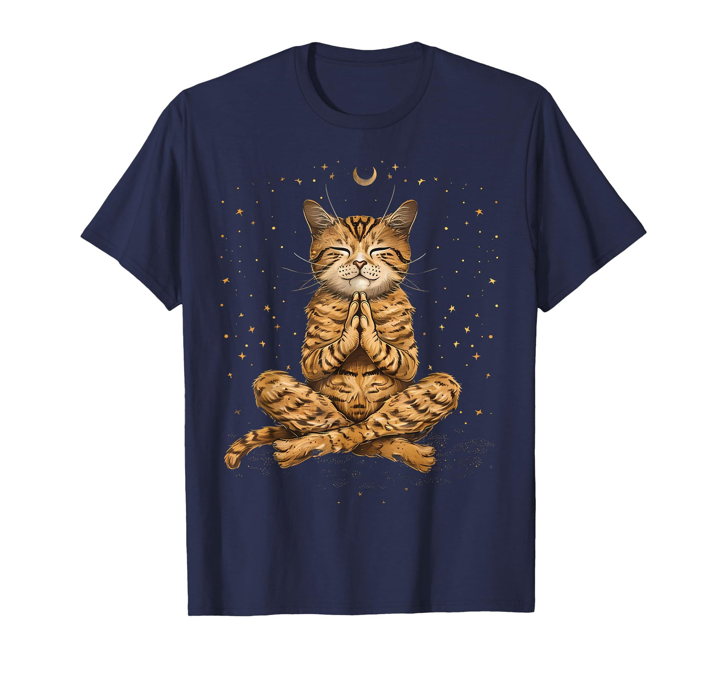 Cat Meditation Zen Buddha Spirituality Hindu Buddhist T-Shirt for Men Women Kids