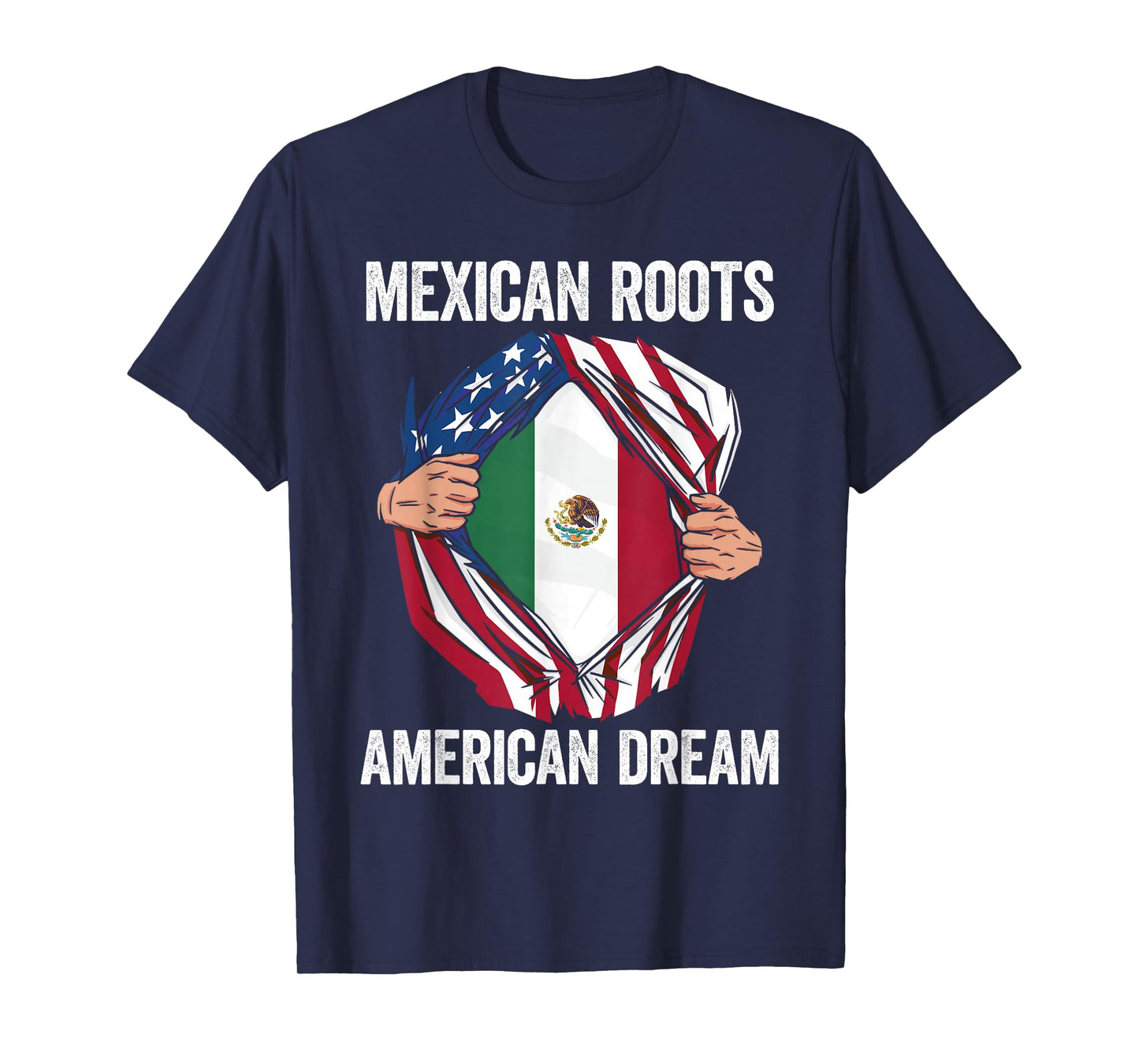 Mexican Roots American Dream Usa Us Mexico Mexican American T-Shirt