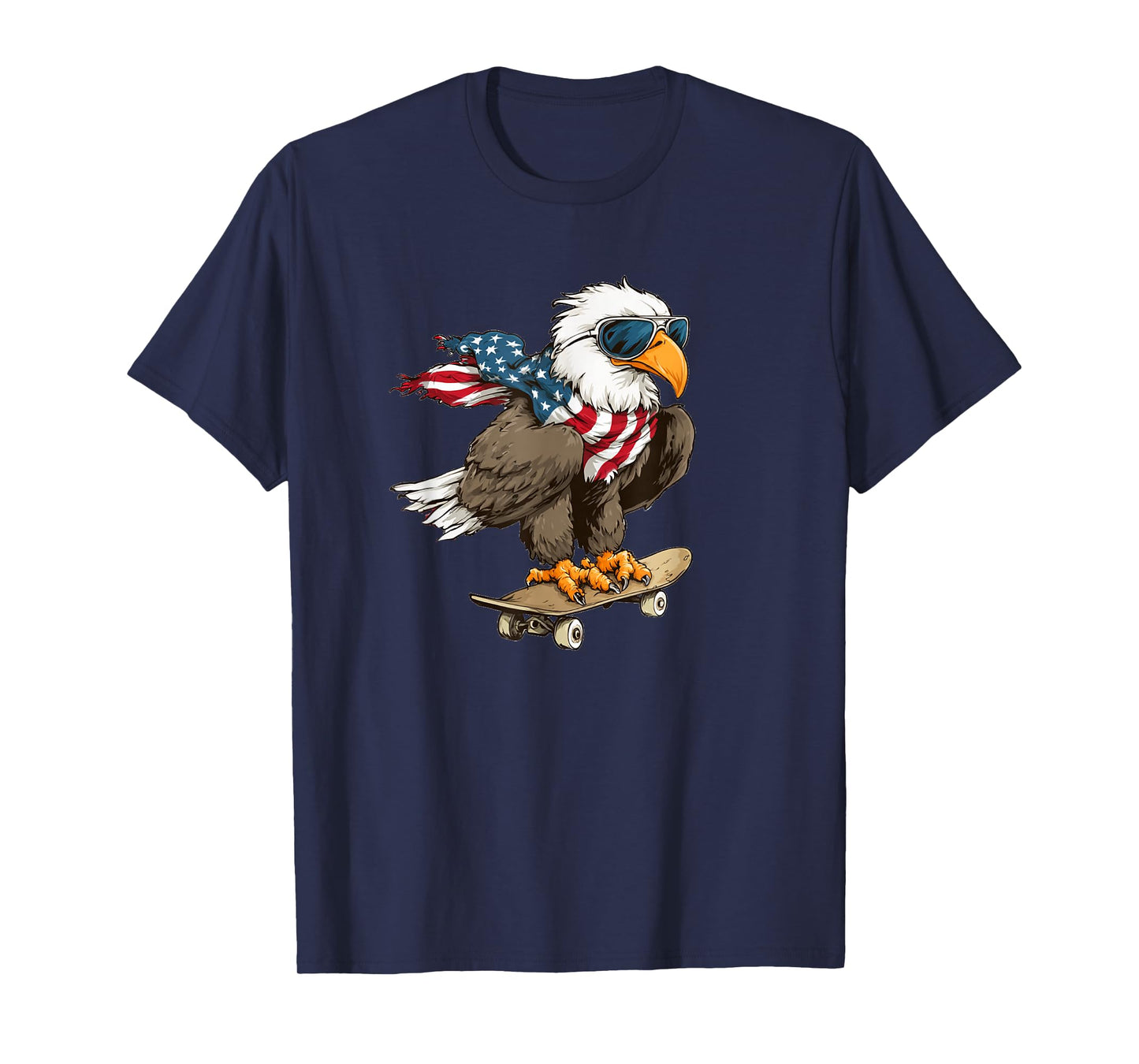 Cool Eagle with Bold Shades and Skateboard Costume T-Shirt