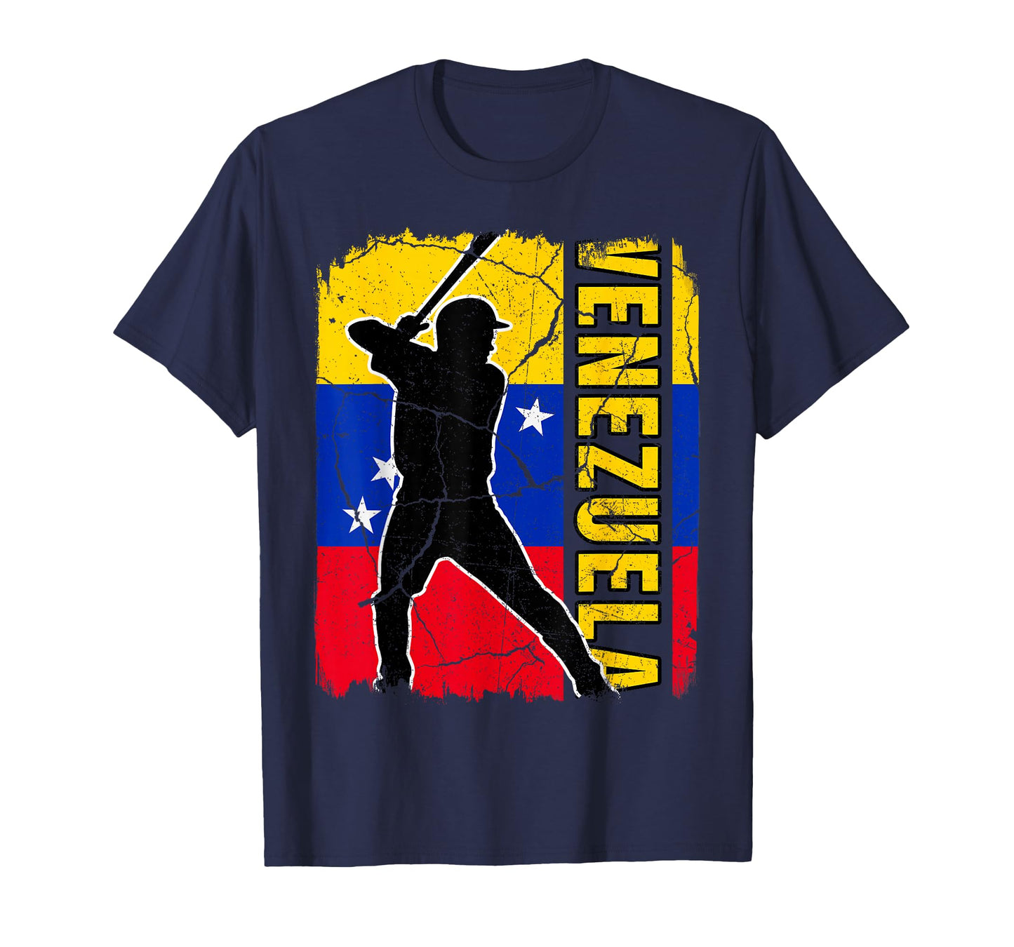 Venezuelan Baseball Player Venezuela Flag Baseball Fans T-Shirt