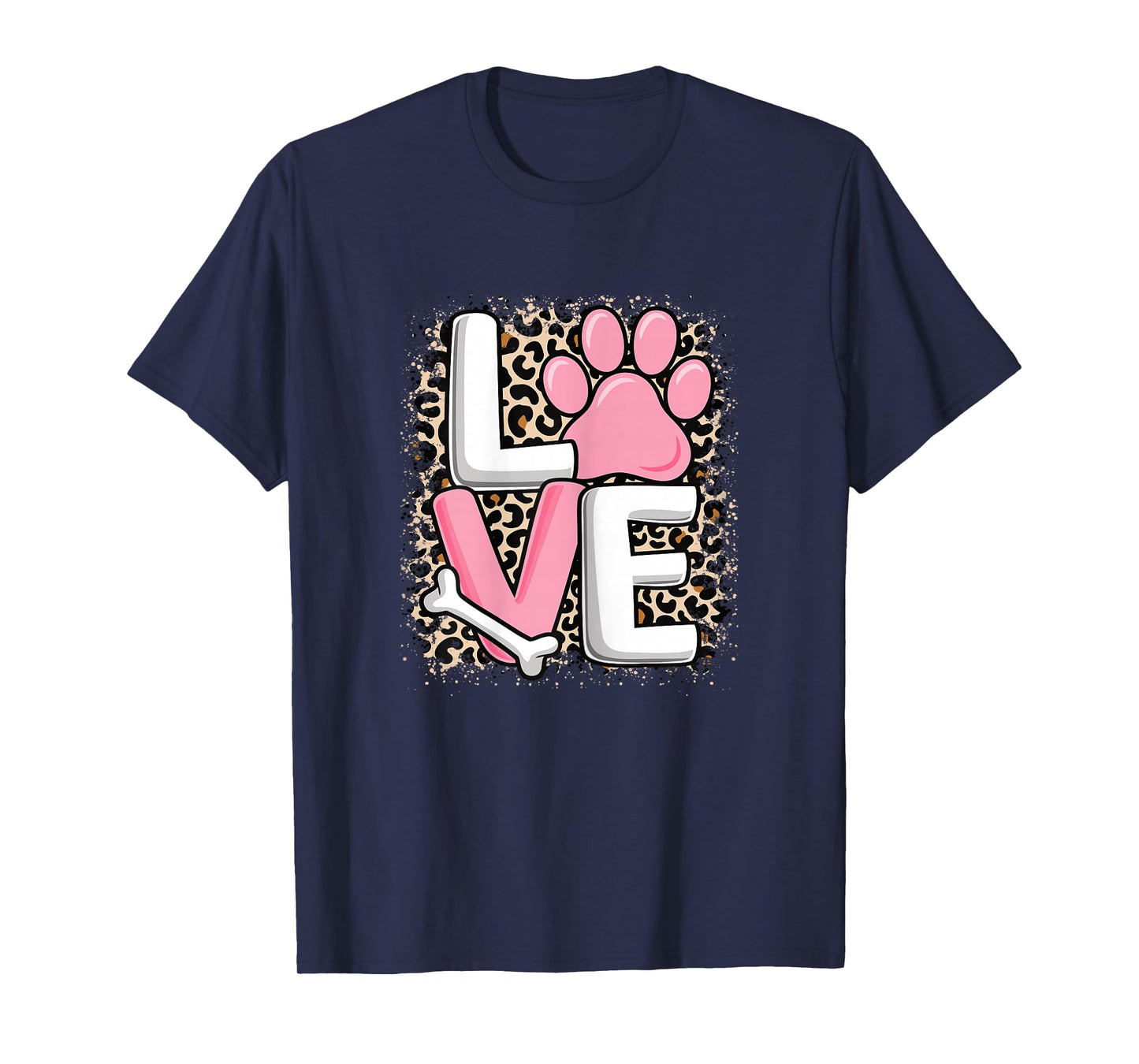 Cute Love Dog Paw Dog Puppy Lover Women Girls Kids T-Shirt