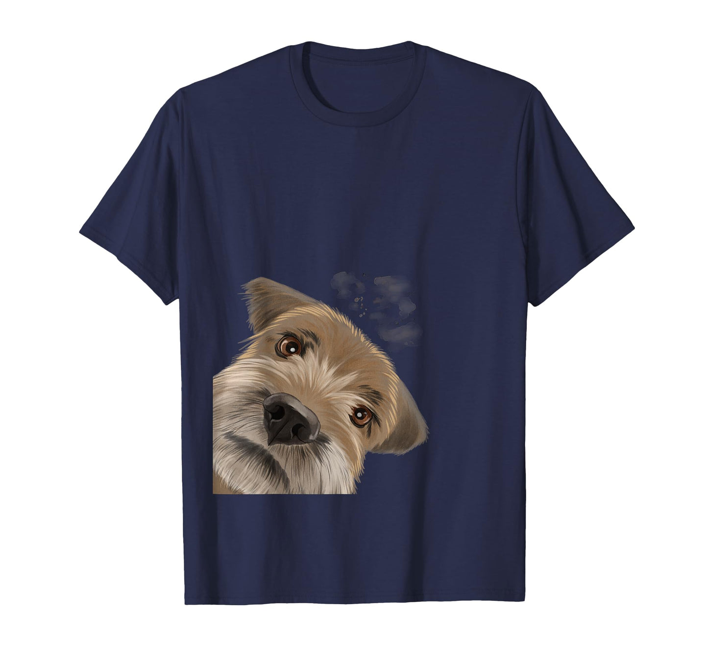 Funny Curious Dog Border Terrier T-Shirt