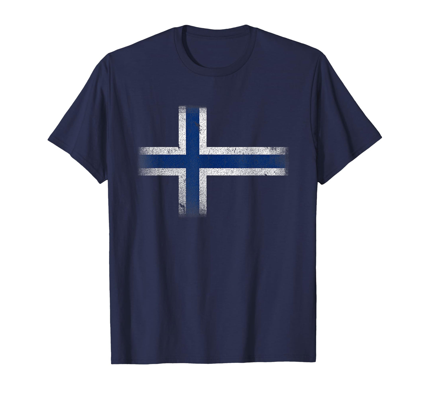 Norway Flag Distressed Nordic Red White Blue Symbol T-Shirt