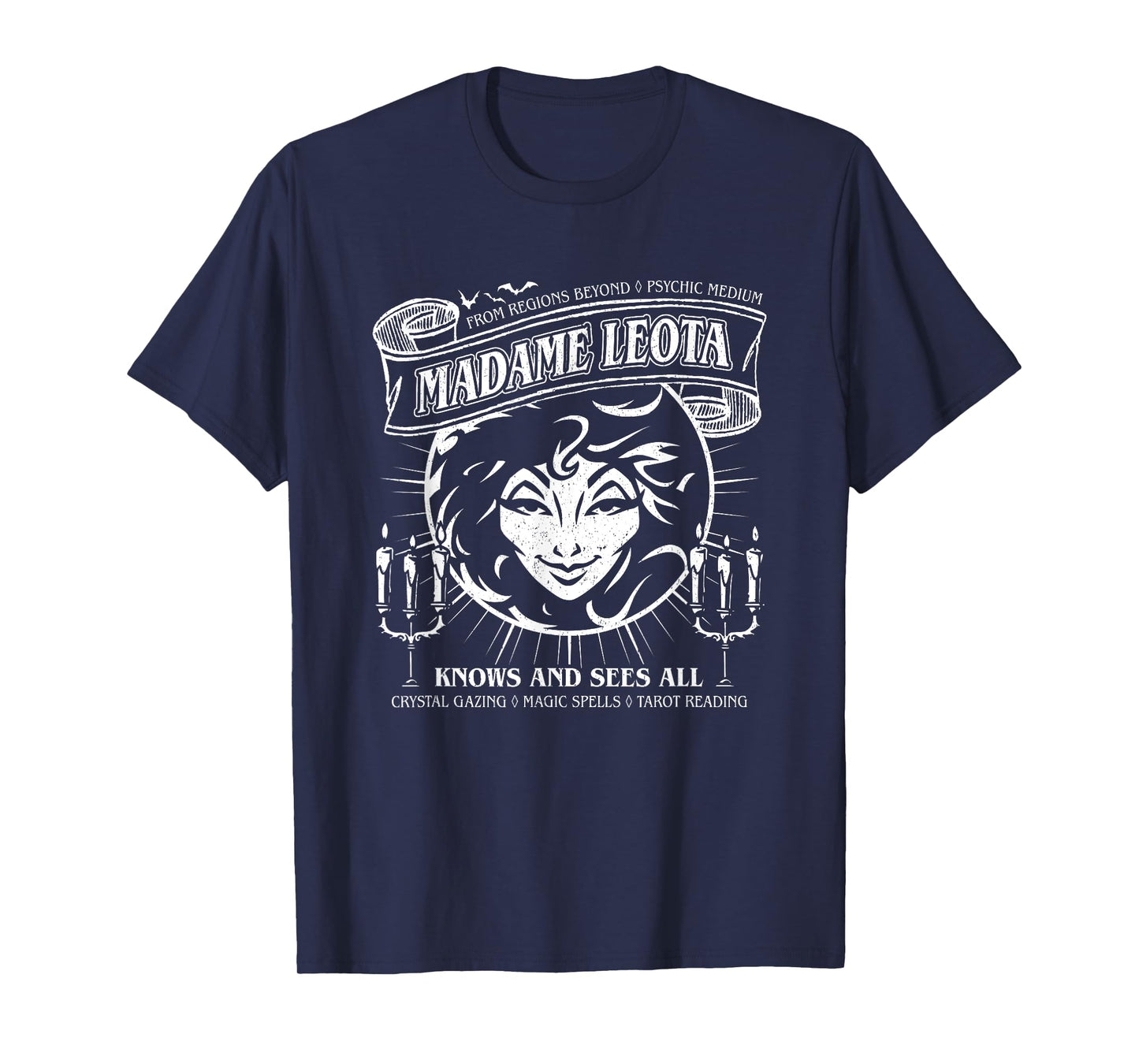 The Haunted Mansion Madame Leota Knows And Sees All Retro T-Shirt
