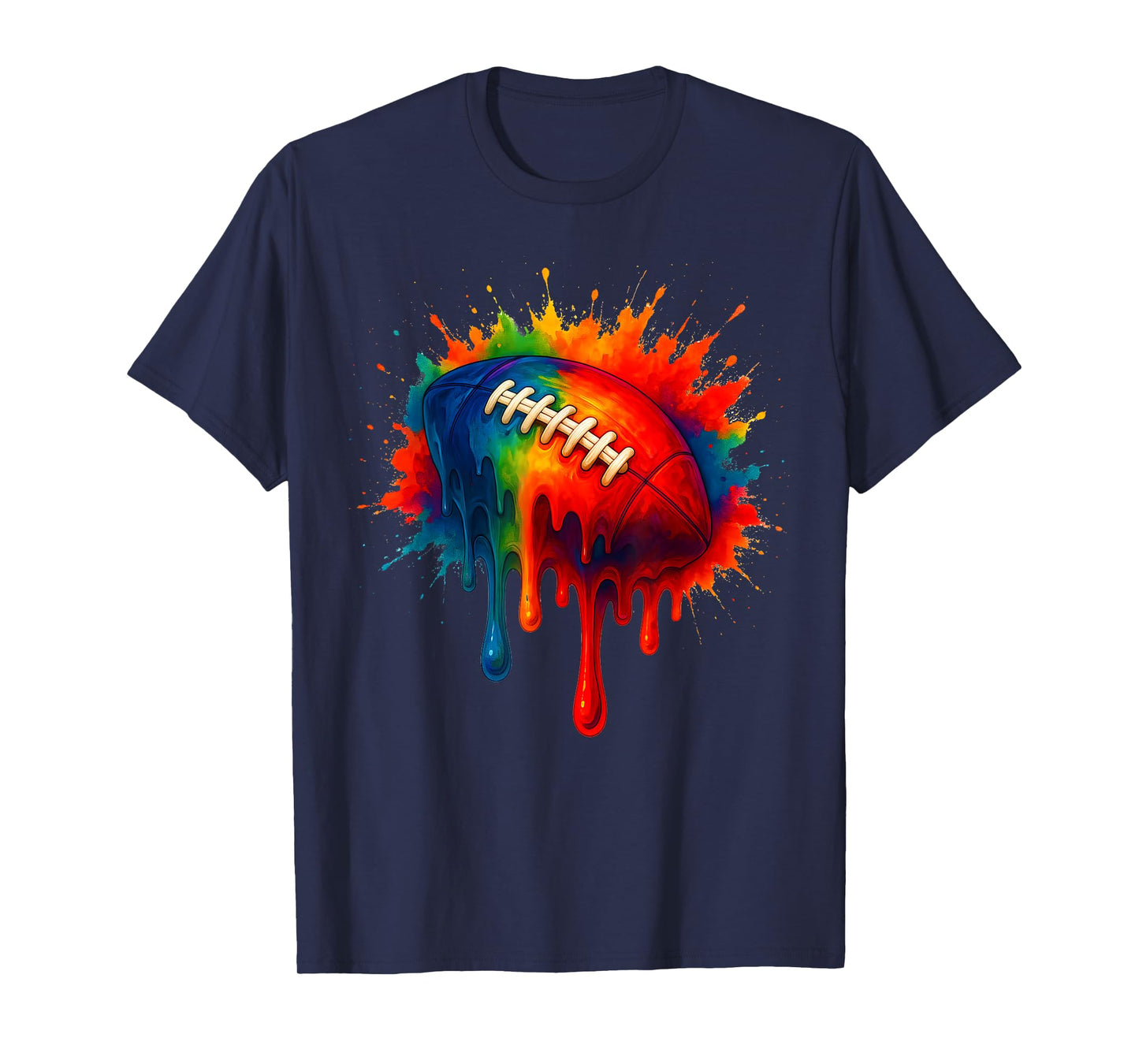 Retro Football Player Touchdown Center Coach Boys Kids Men T-Shirt