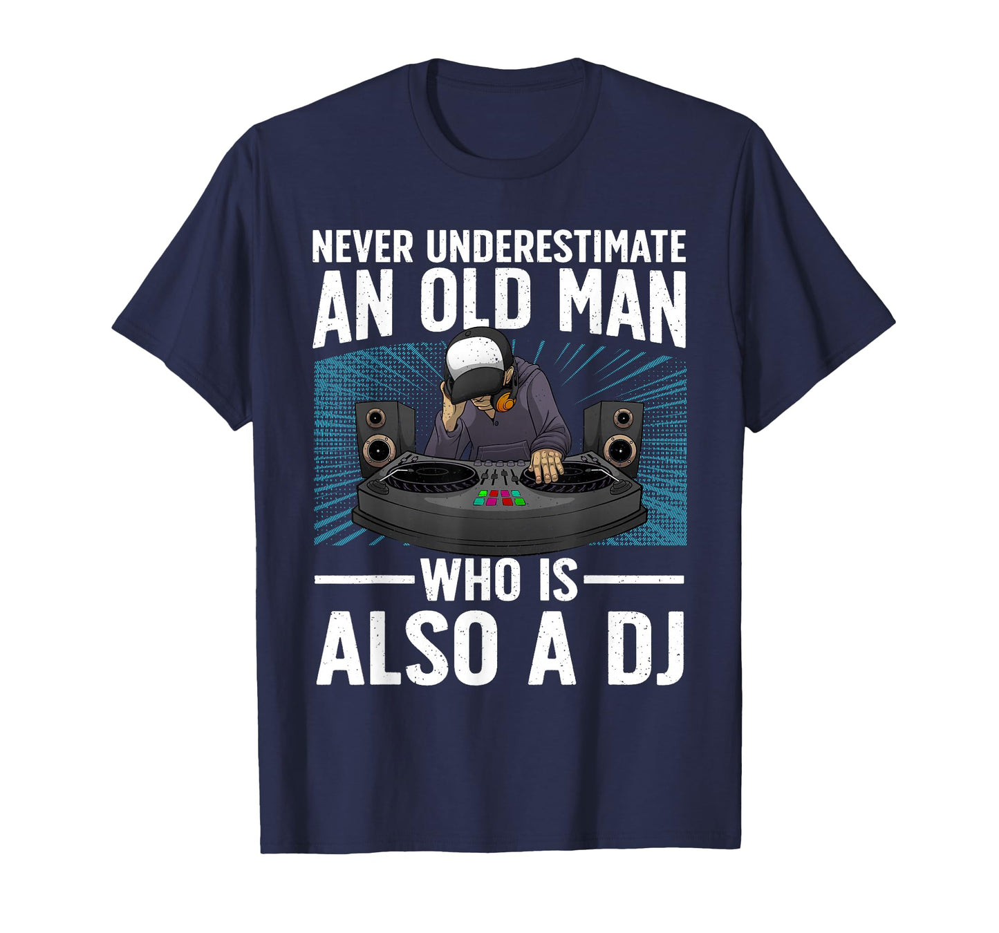 Cool DJ Art for Grandpa Dad DJ Turntable Music Disc Jockey T-Shirt