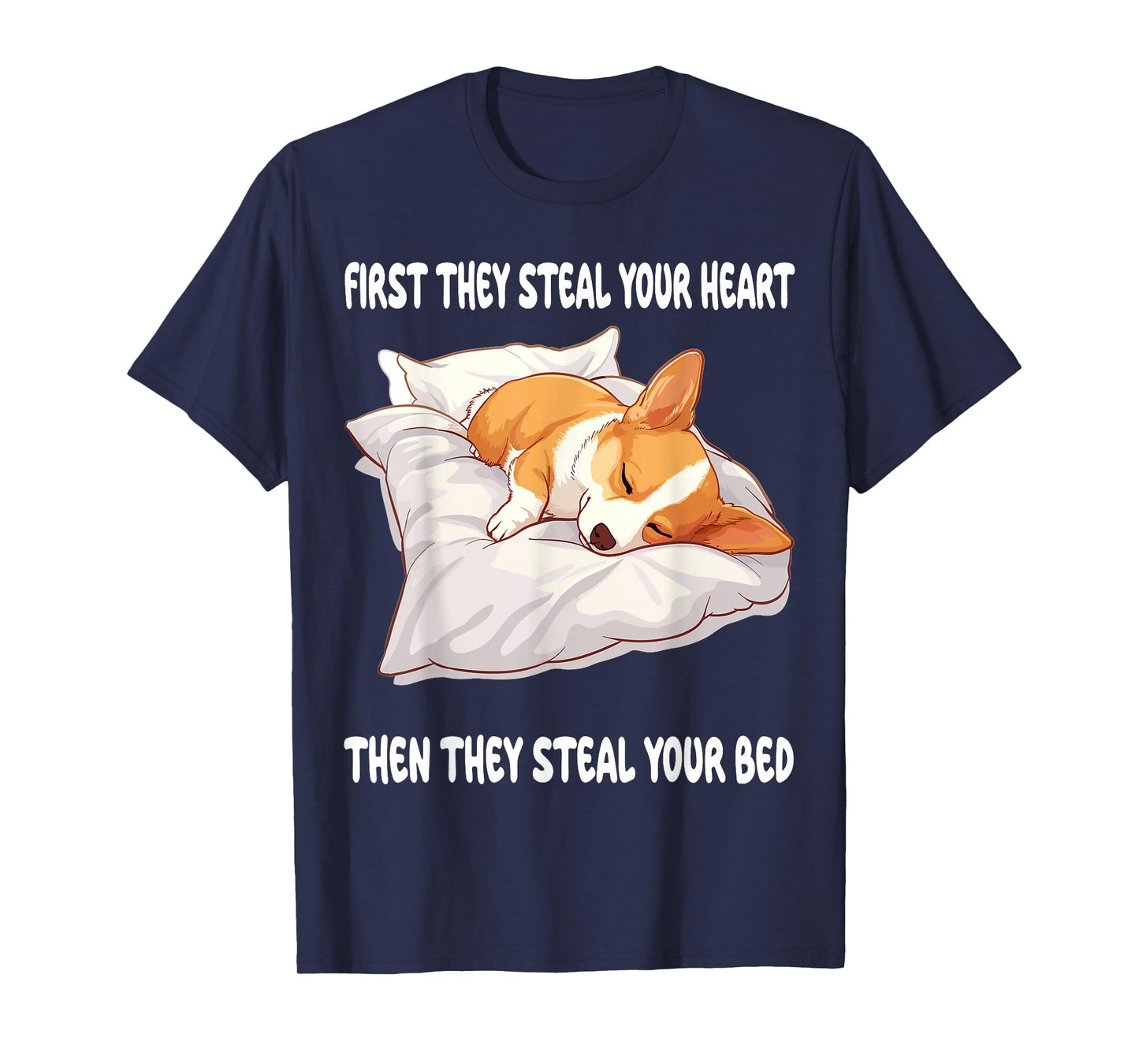 Welsh Corgi Pembroke Sleeping Pajamas Nightgown T-Shirt