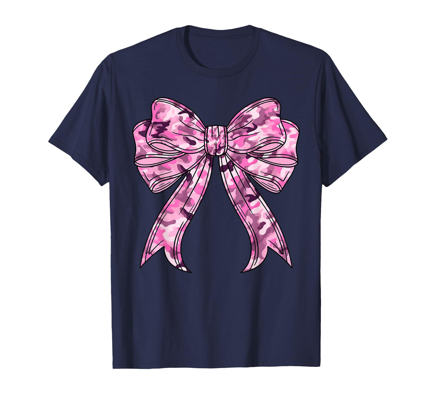Pink Camouflage Camo Coquette Bow Hunting Kids Women Girls T-Shirt