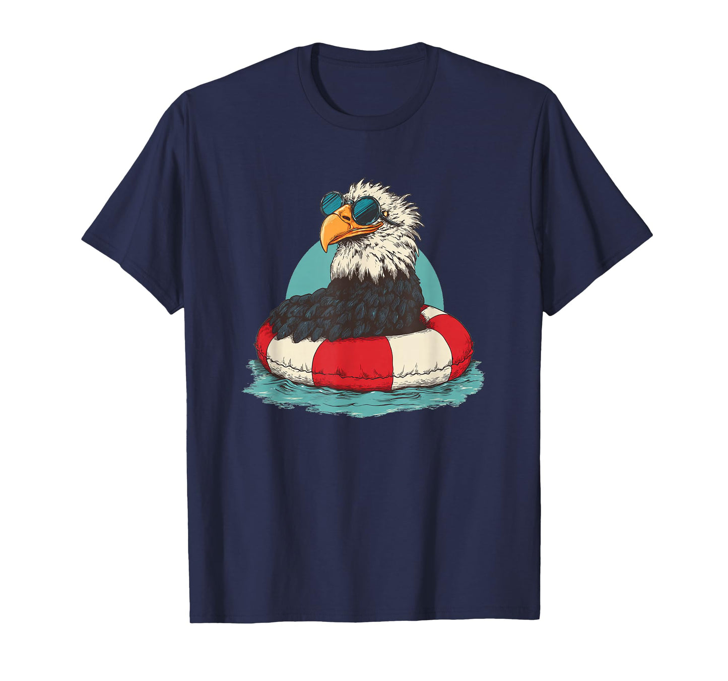 Amazing Pool Ring Eagle Graphic T-Shirt