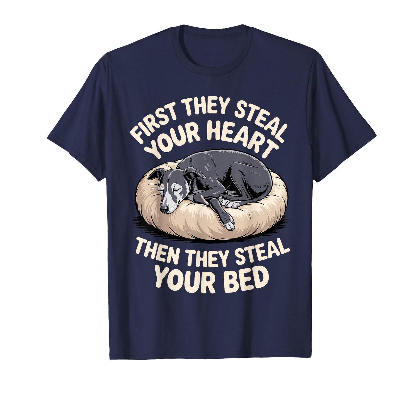 Funny Greyhound Art for Men Women Kids Puppy Greyhound Lover T-Shirt
