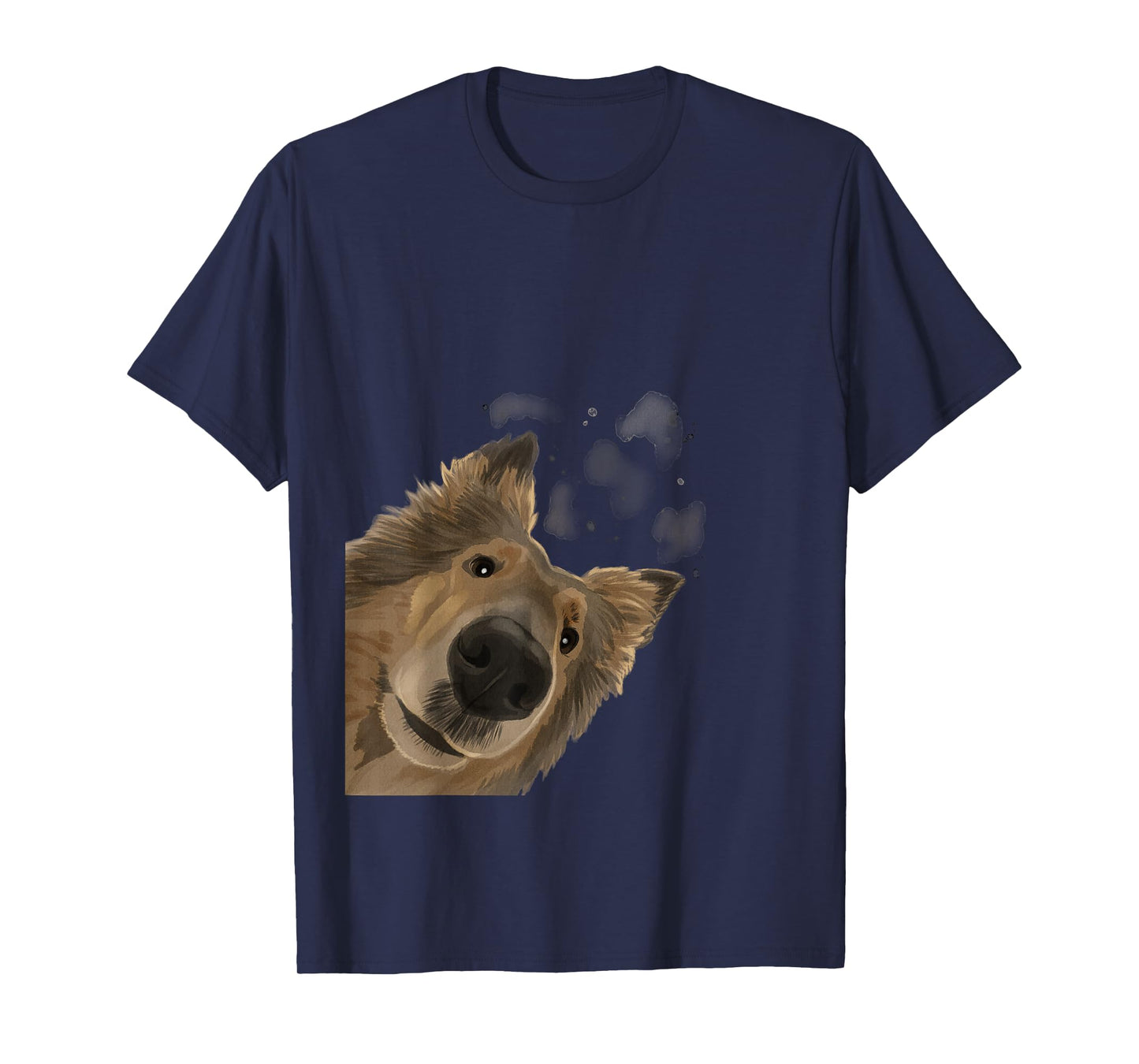 Rough Collie Gifts Funny Curious Dog T-Shirt, Men's Unisex Adults, Black, Short Sleeve, Classic Fit, Cotton Polyester, Novelty T-Shirt