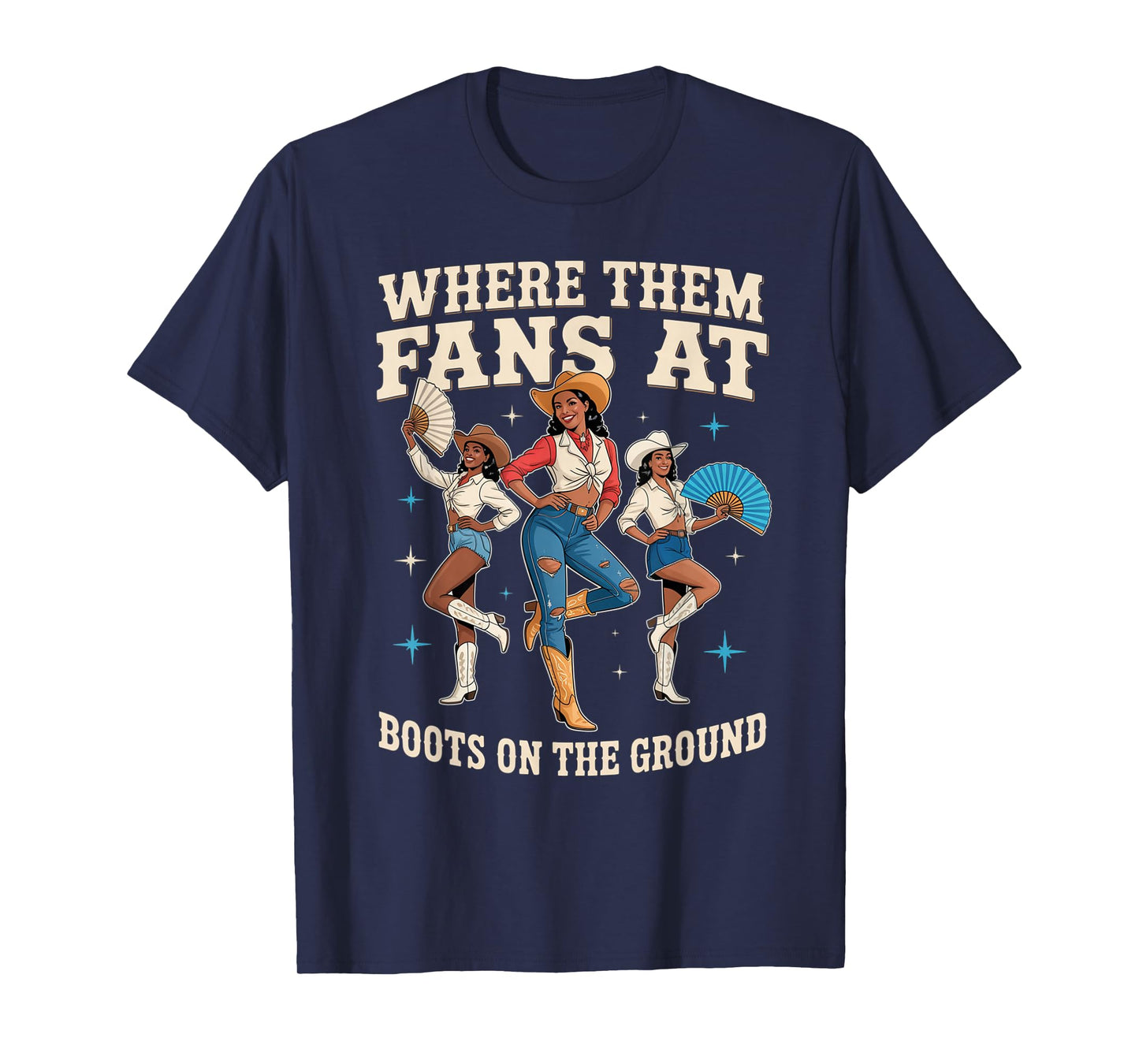 Retro boots on the ground where them fans at T-Shirt T-Shirt