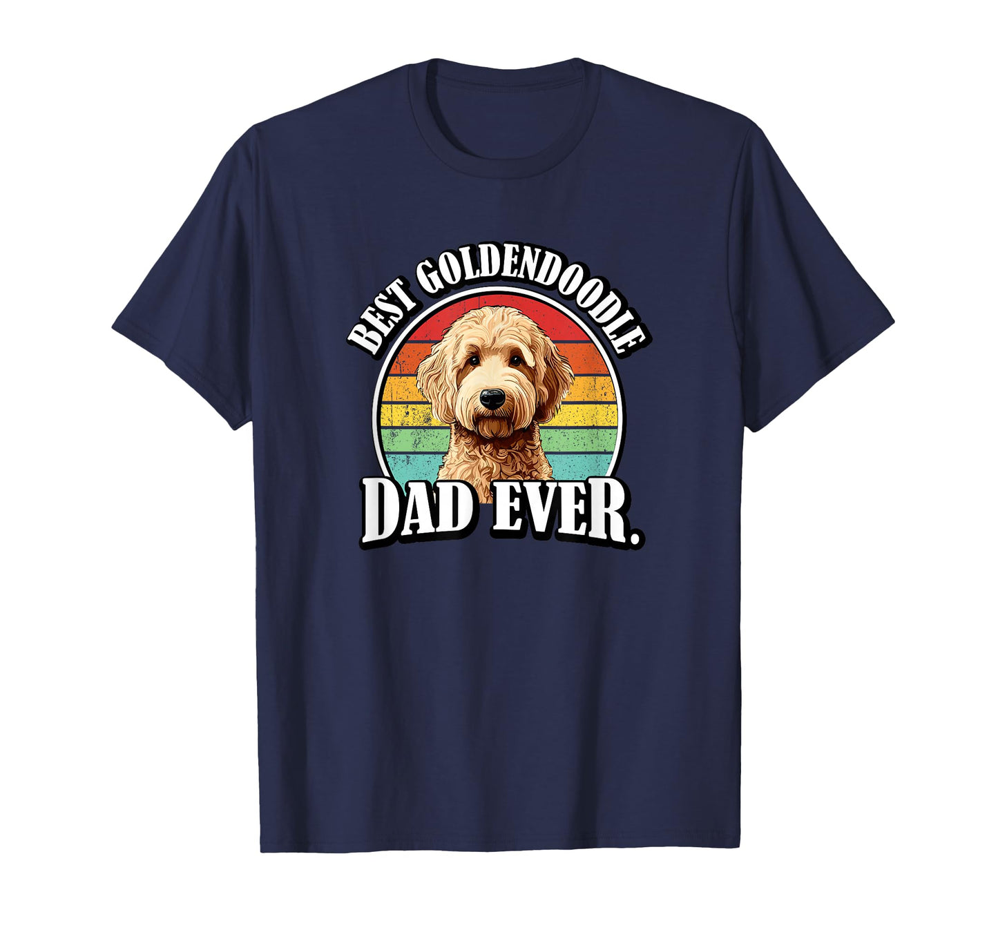 Funny Retro Vintage Mens Dad Goldendoodle Doodle Lover T-Shirt