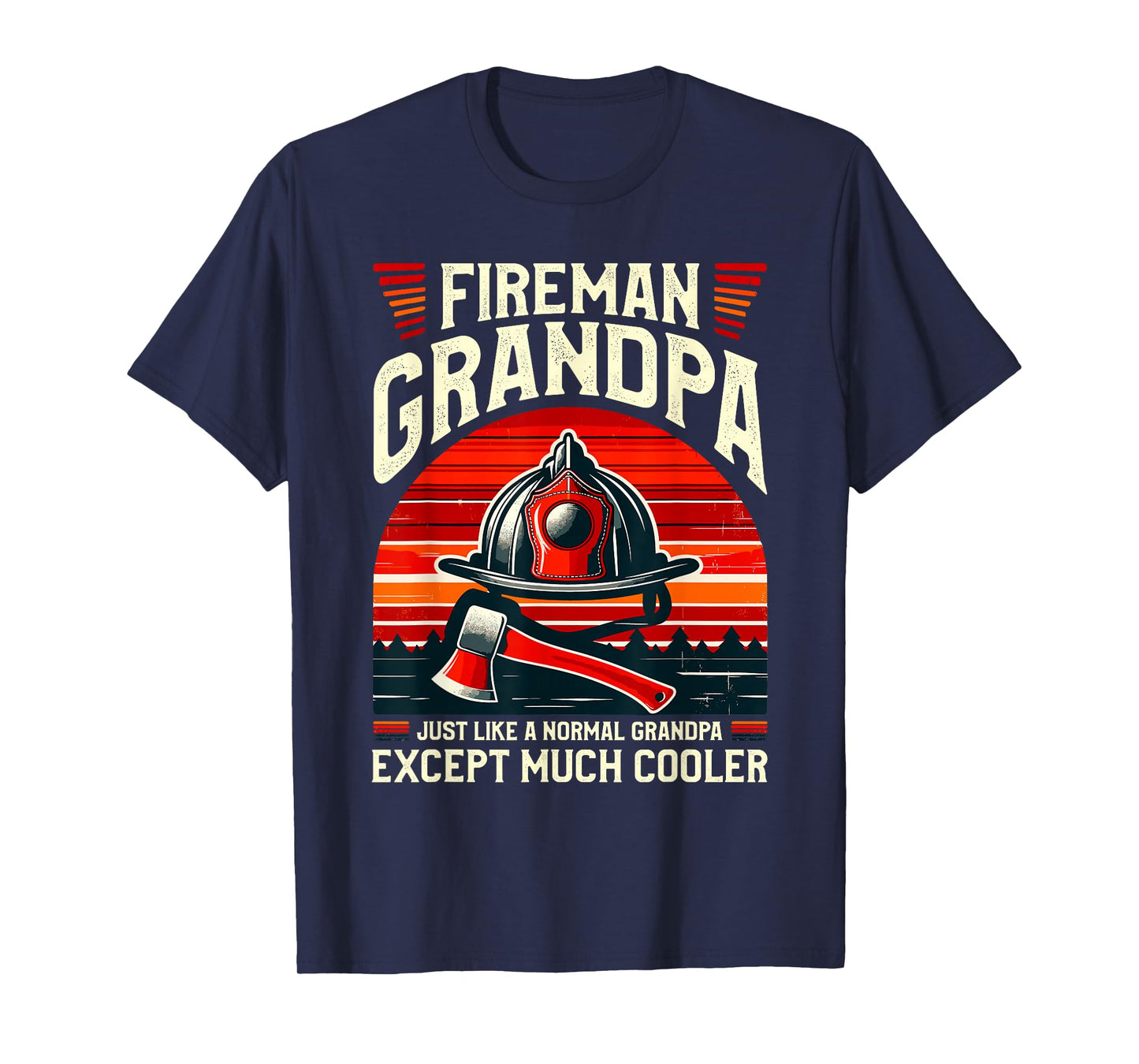 Fireman Grandpa Fireman Grandfather T-Shirt