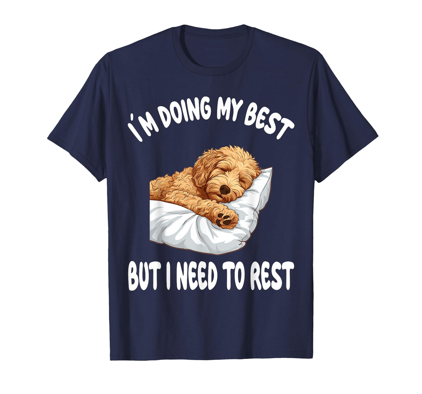 Goldendoodle Dog Pet Pajamas Nightgown Sleeping Napping T-Shirt