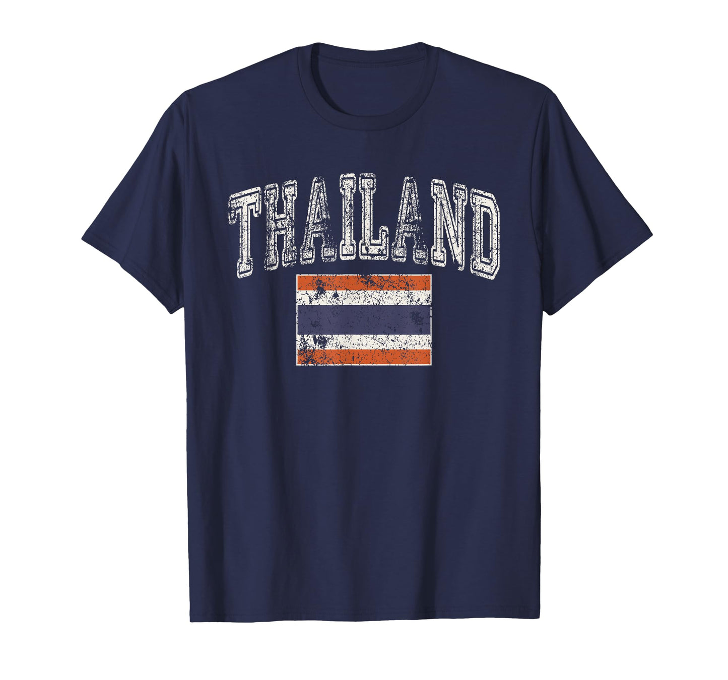 Vintage Retro Faded Thailand Flag Thai Pride T-Shirt