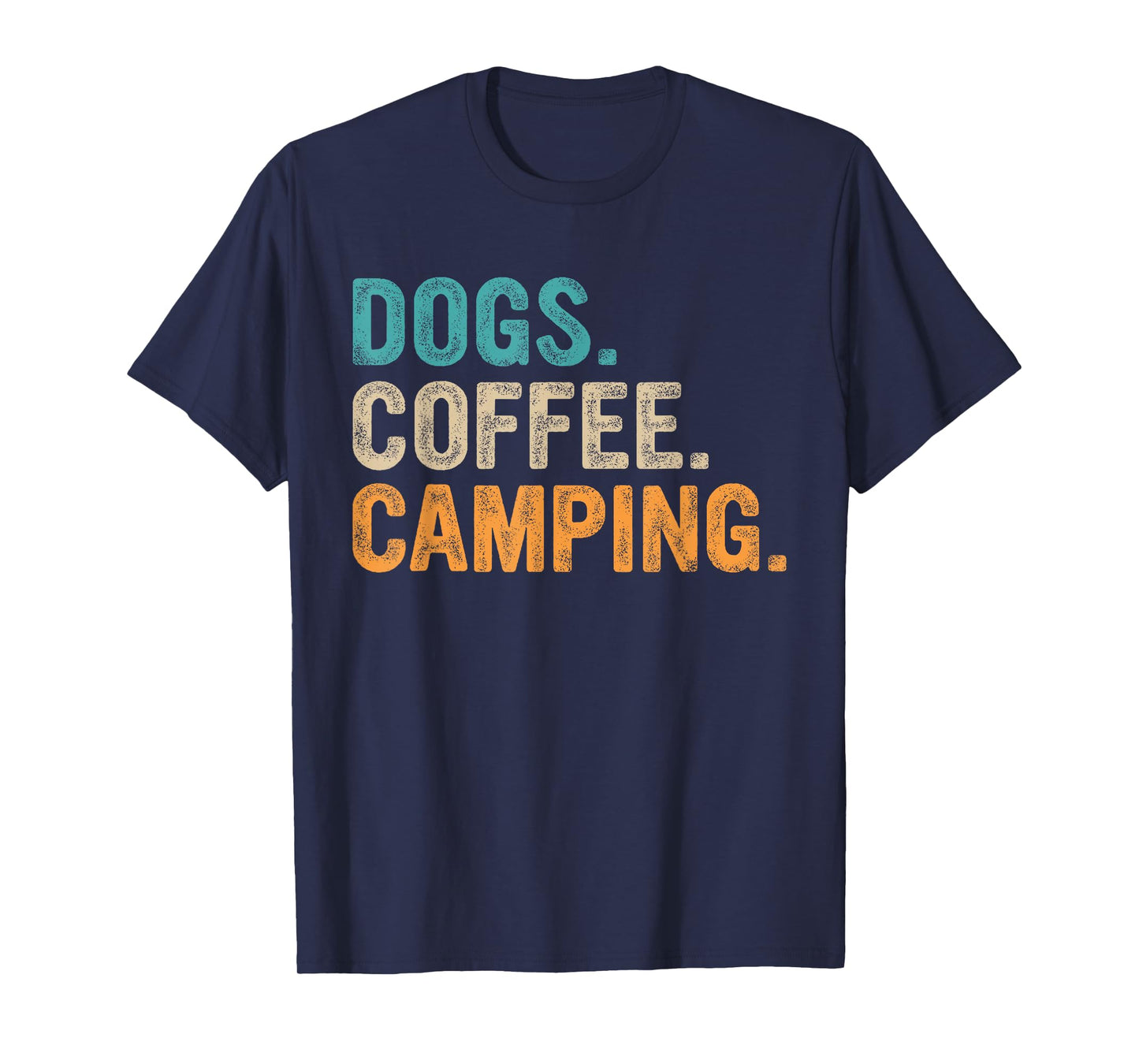 Dogs Coffee Camping T-Shirt
