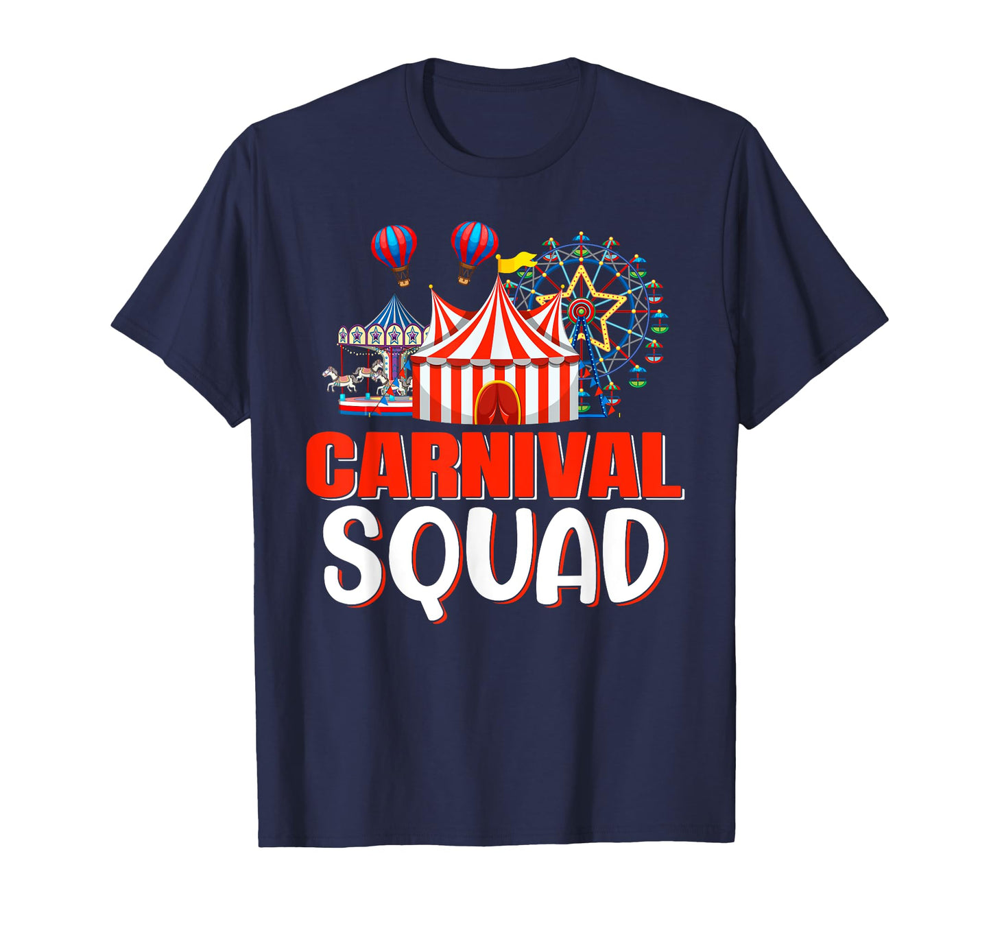 Carnival Squad Funny Circus Staff Costume Circus Theme Party T-Shirt