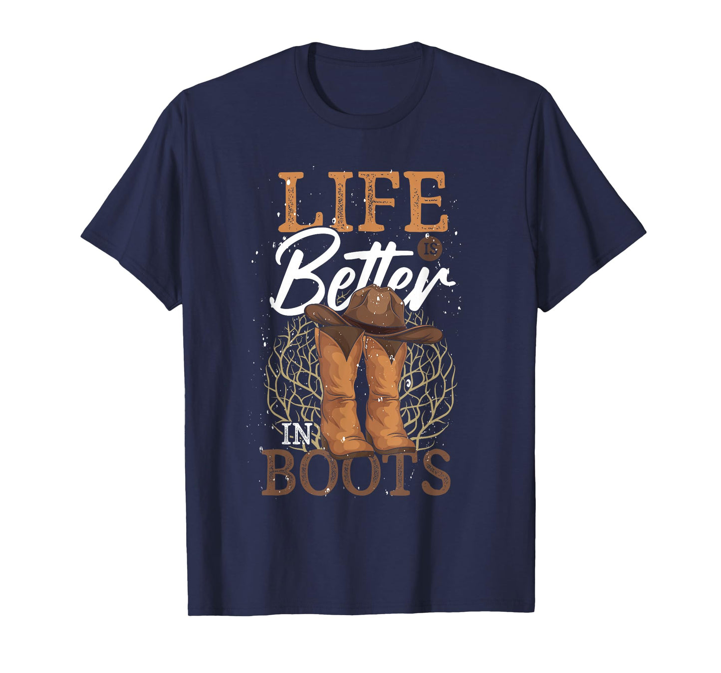Western Country Cowboy Life Is Better In Boots Line Dance T-Shirt