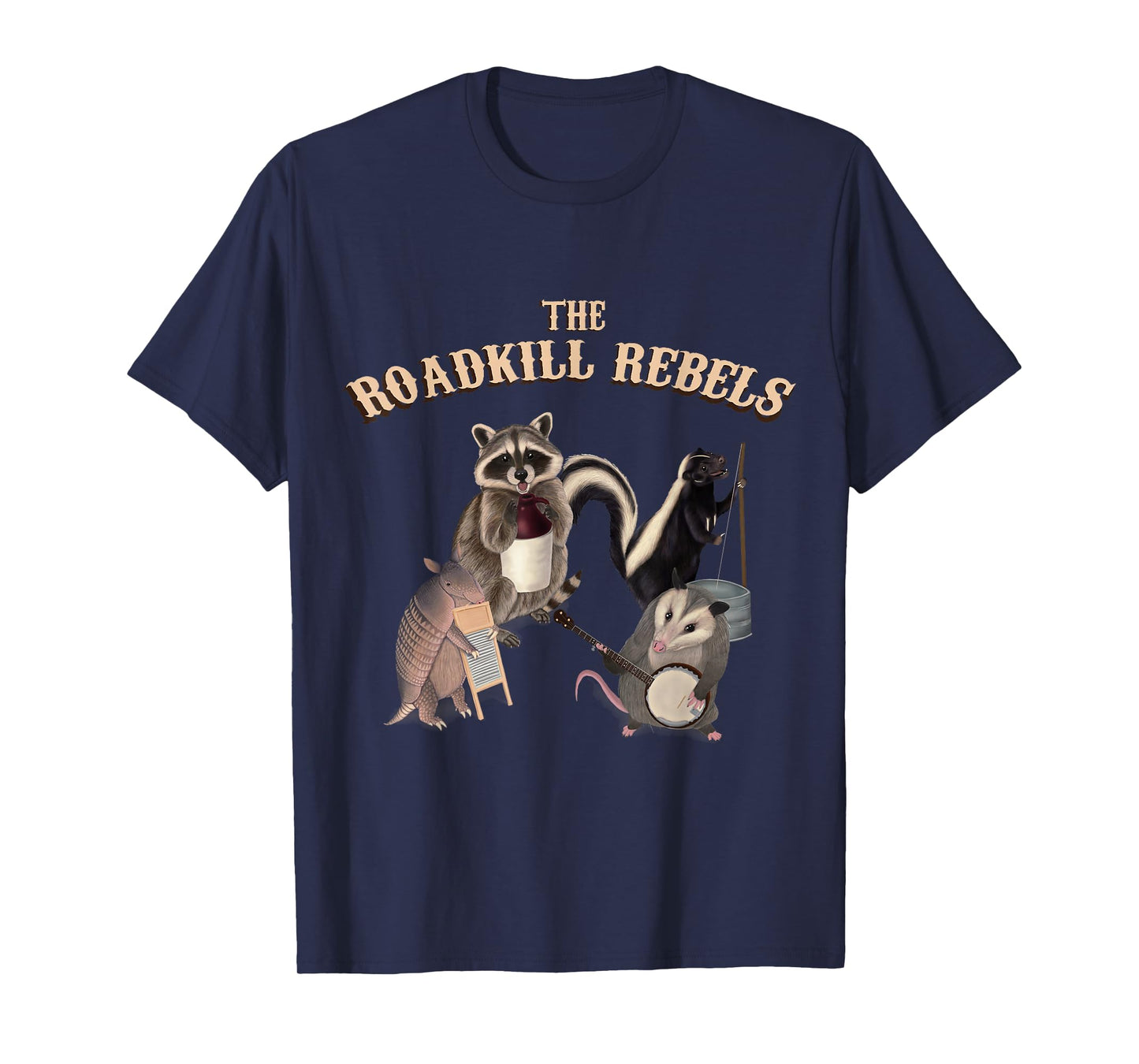 The Roadkill Rebels Band - Animals playing instruments T-Shirt