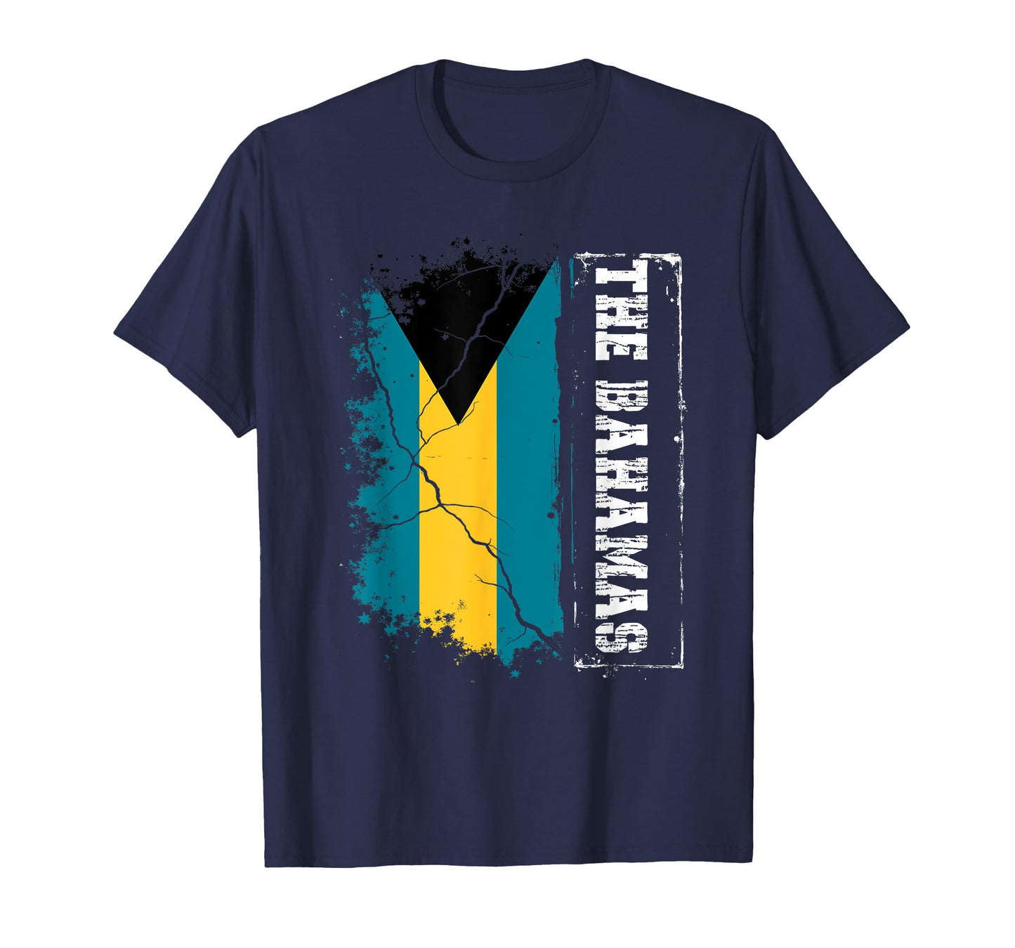 Retro Patriotic Bahamian Flag the Bahamas T-Shirt