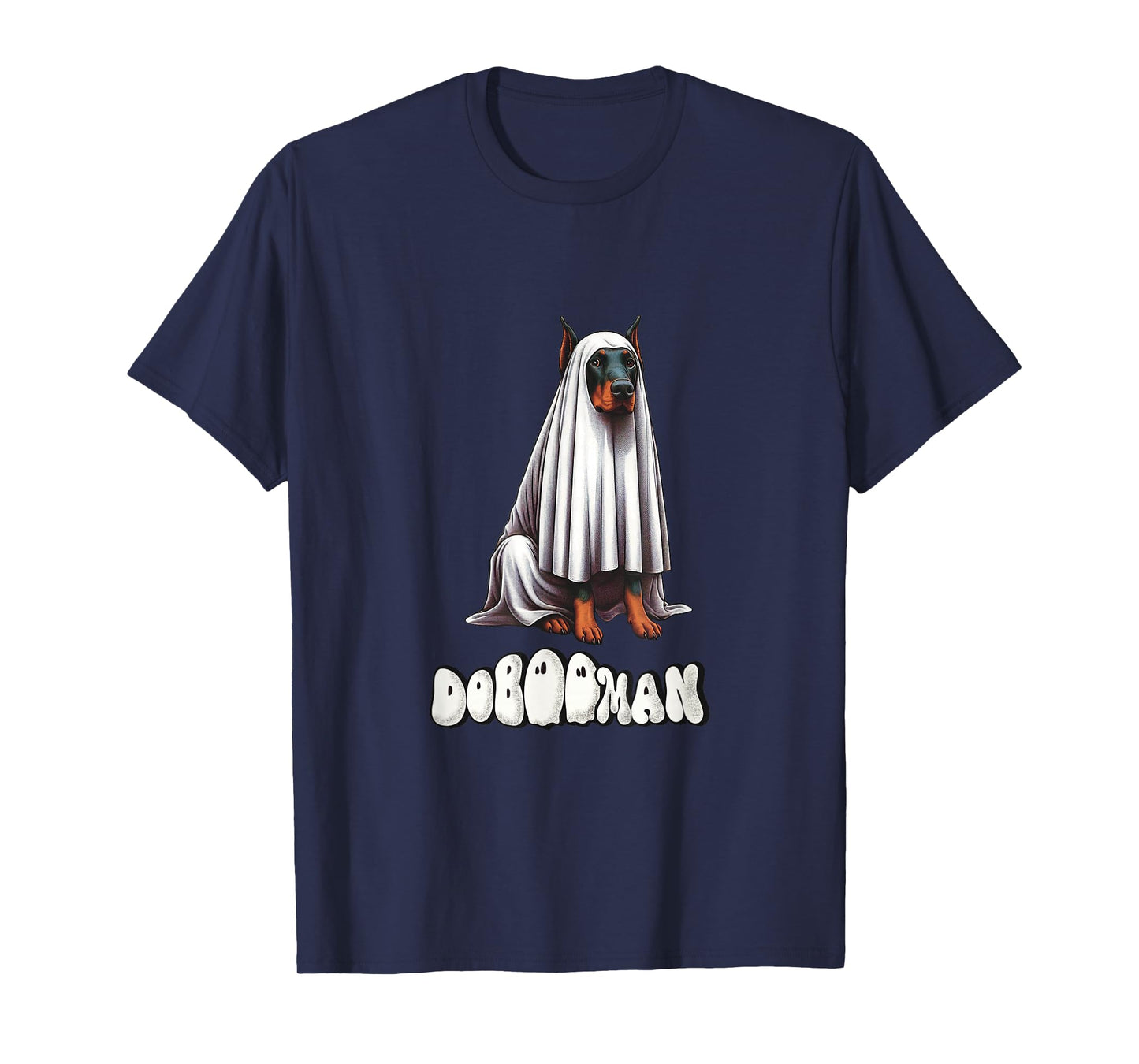 Funny Doberman Halloween Ghost, DoBOOman, Dobie Mom T-Shirt