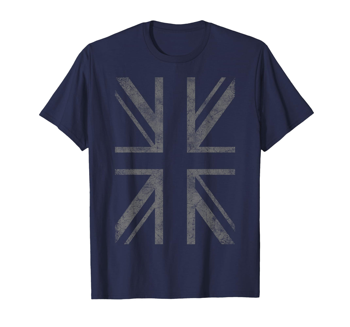 Retro Black Union Jack Vintage British Flag Great Britain UK T-Shirt