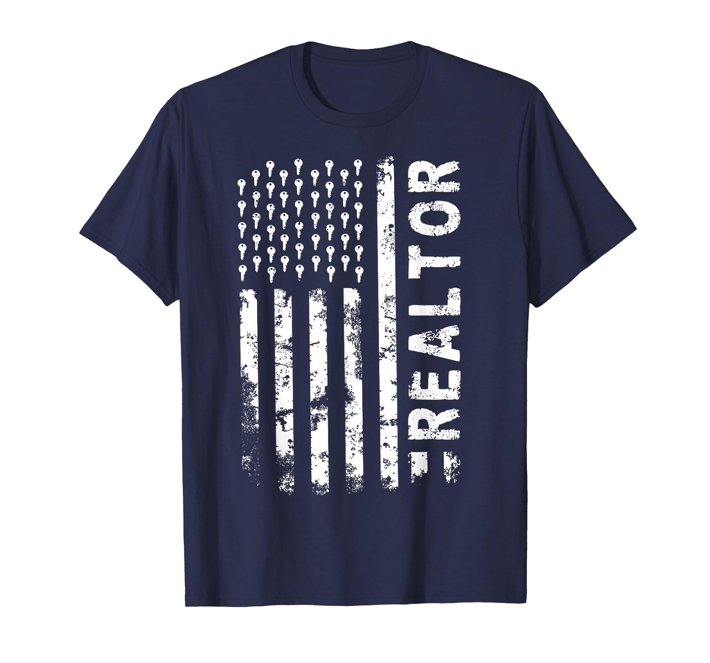 Patriotic Realtor Veterans Day USA Flag Real Estate T-Shirt