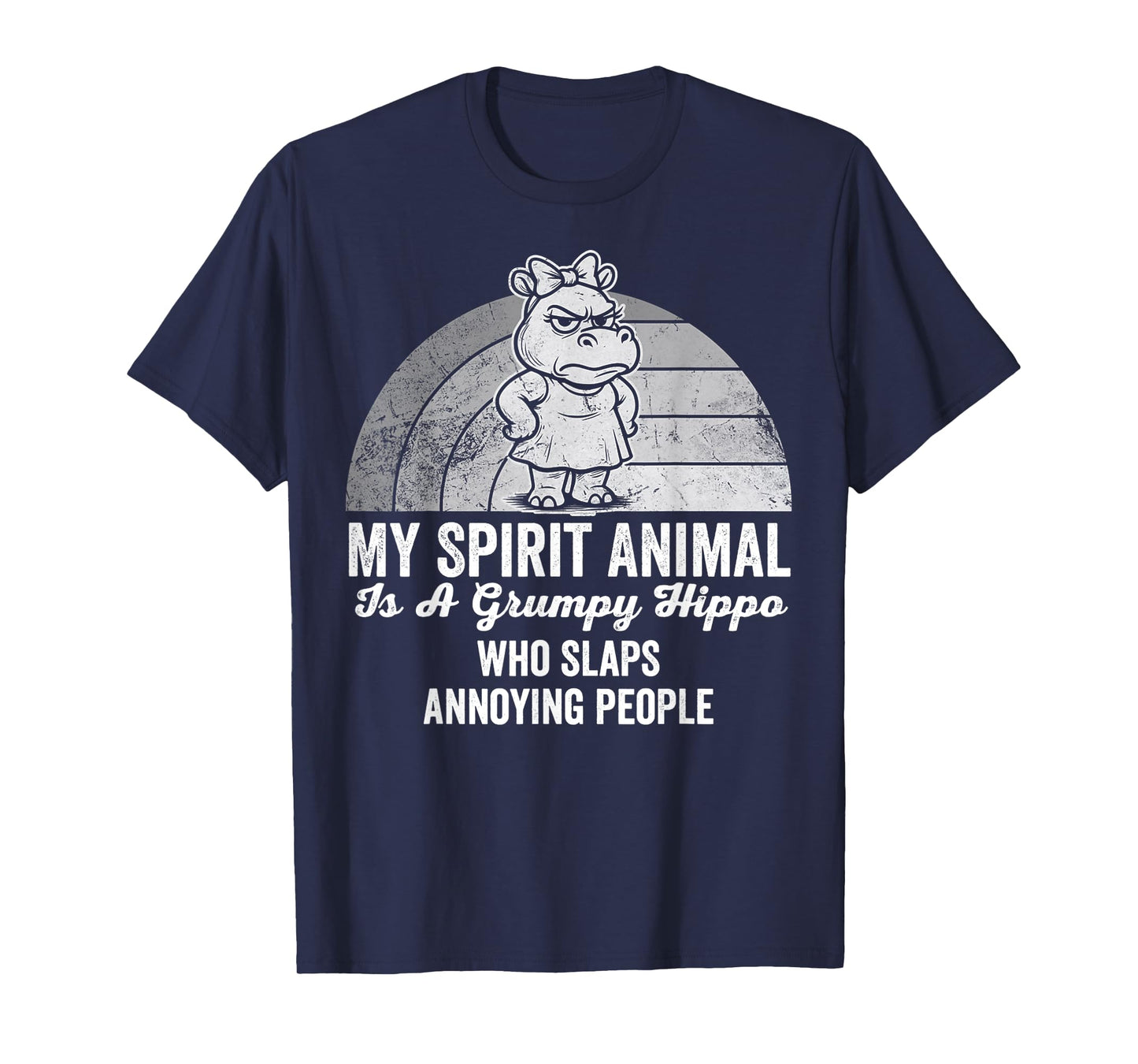 My Spirit Animal is A Grumpy Hippo T-Shirt