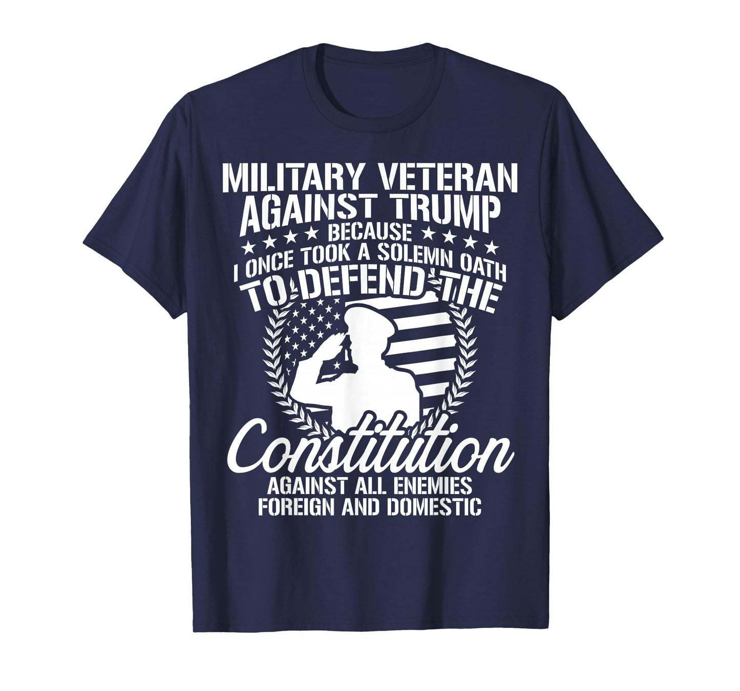 Military Veterans Against Trump 2020 USA Election T-Shirt