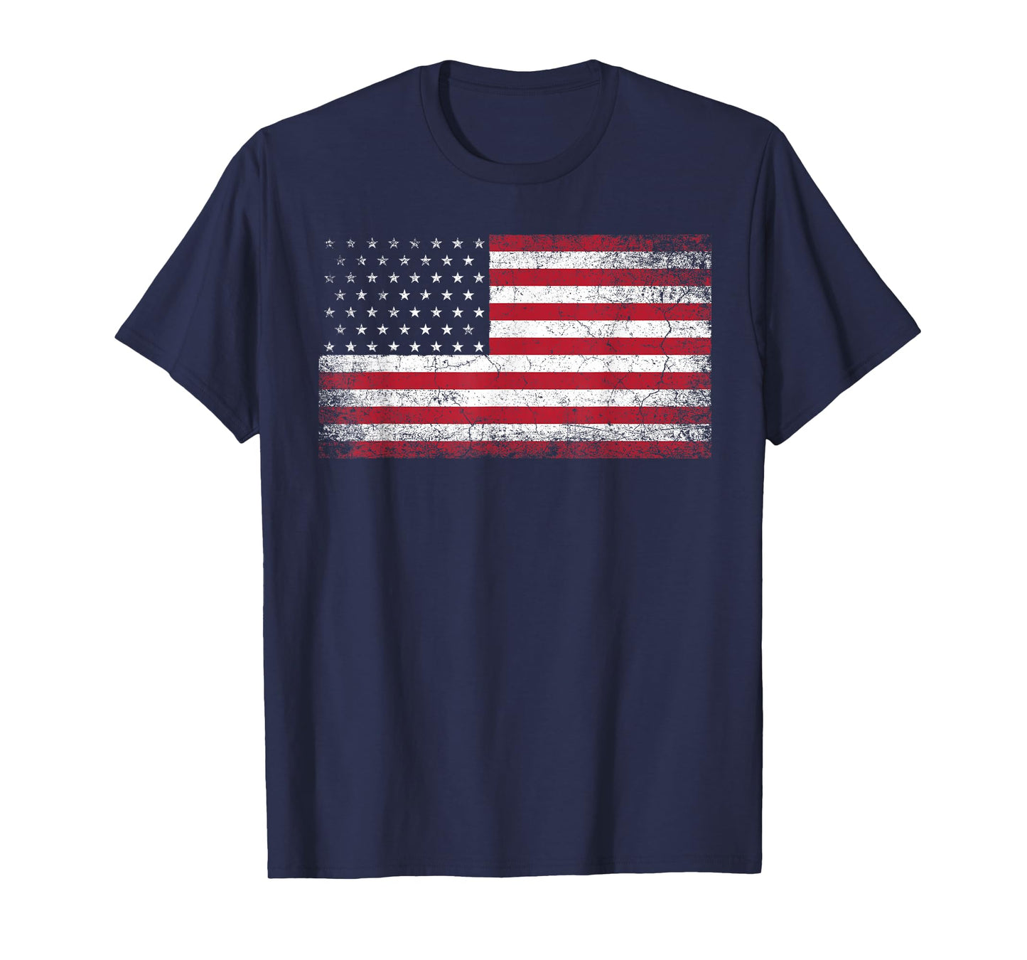 4th of July American Flag Vintage Country T-Shirt Small