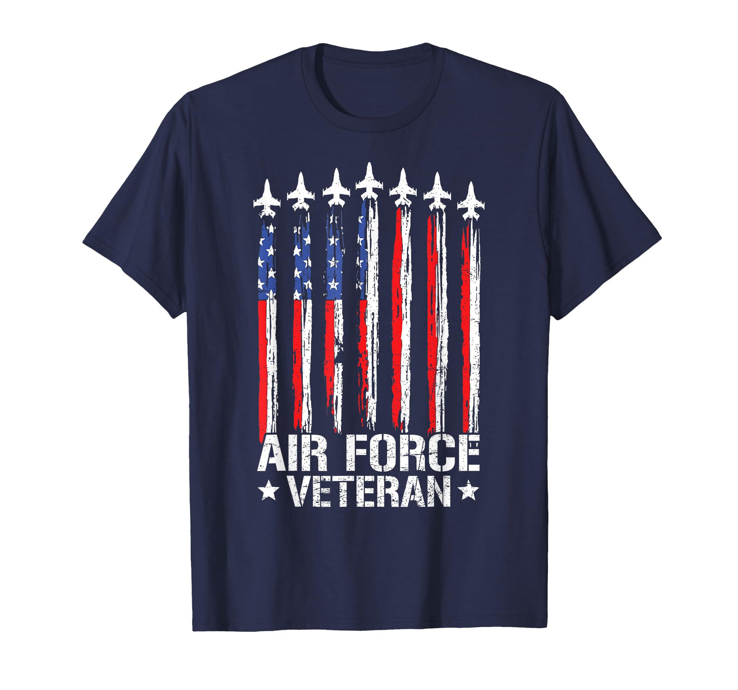 Patriotic US Air Force Veteran Flag USA American USAF Vet T-Shirt