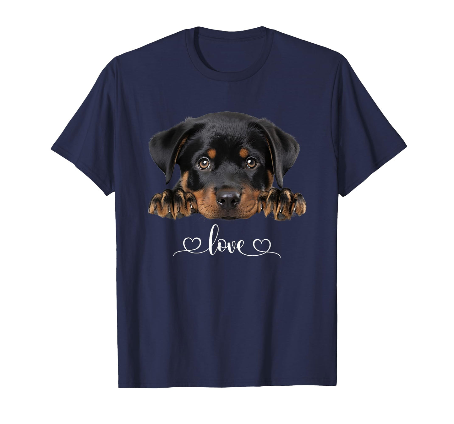 Cute Dog Graphic Love Rottweiler Puppy Dog T-Shirt