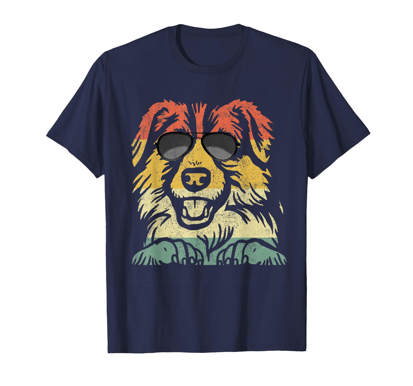 Cool English Shepherd Lover Dogs Retro Vintage T-Shirt