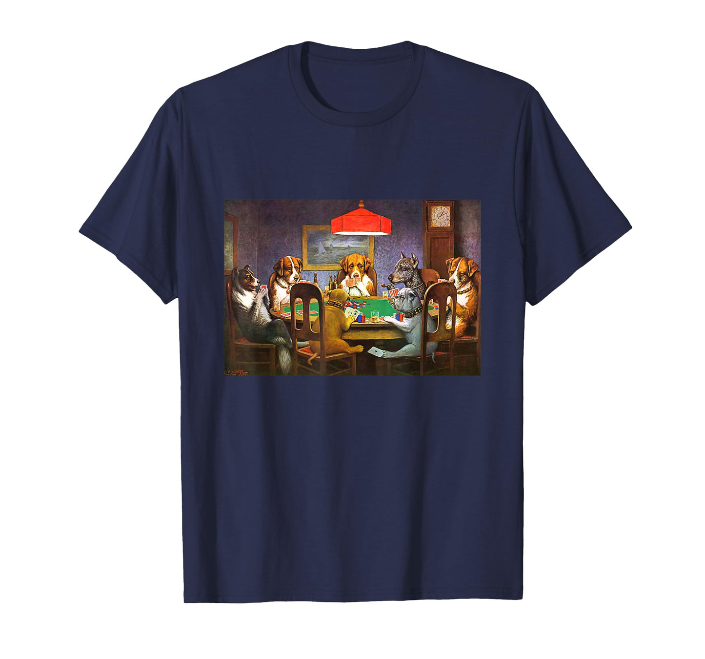 Dogs Playing Poker A Friend in Need T-Shirt Small