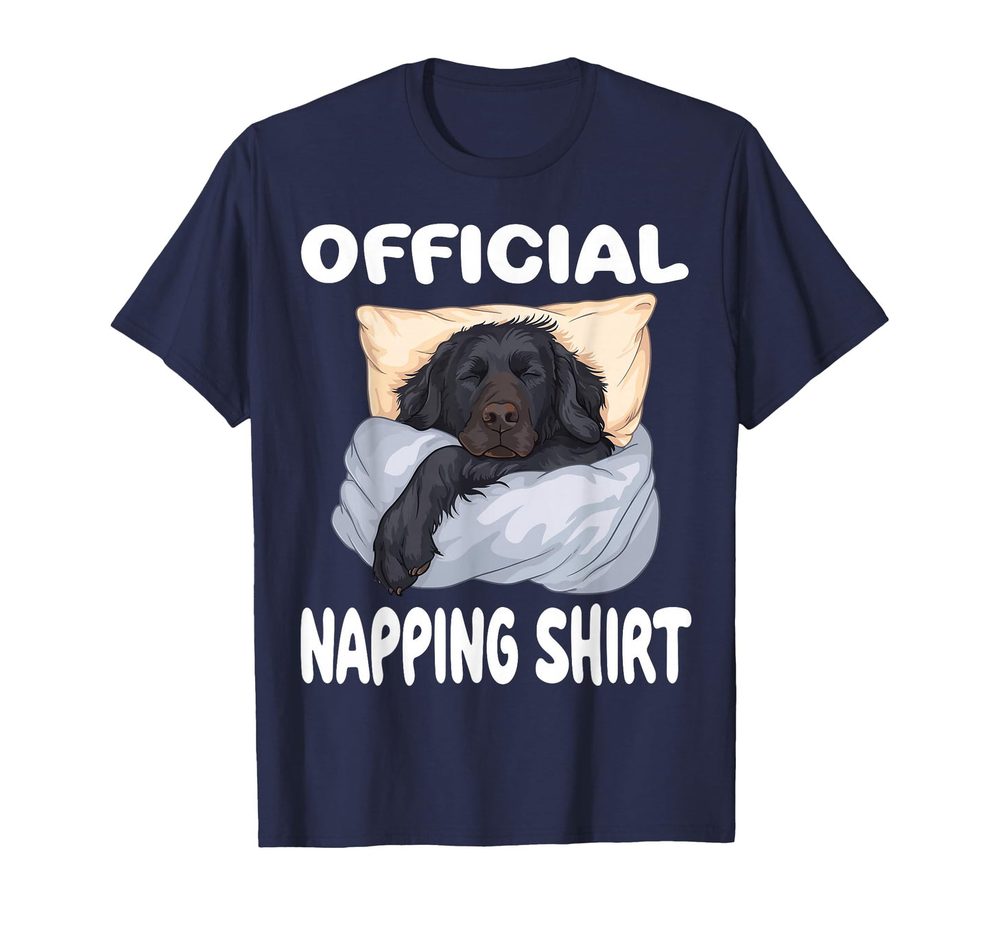 Flat Coated Retriever Dog Official Napping shirt Pajamas T-Shirt