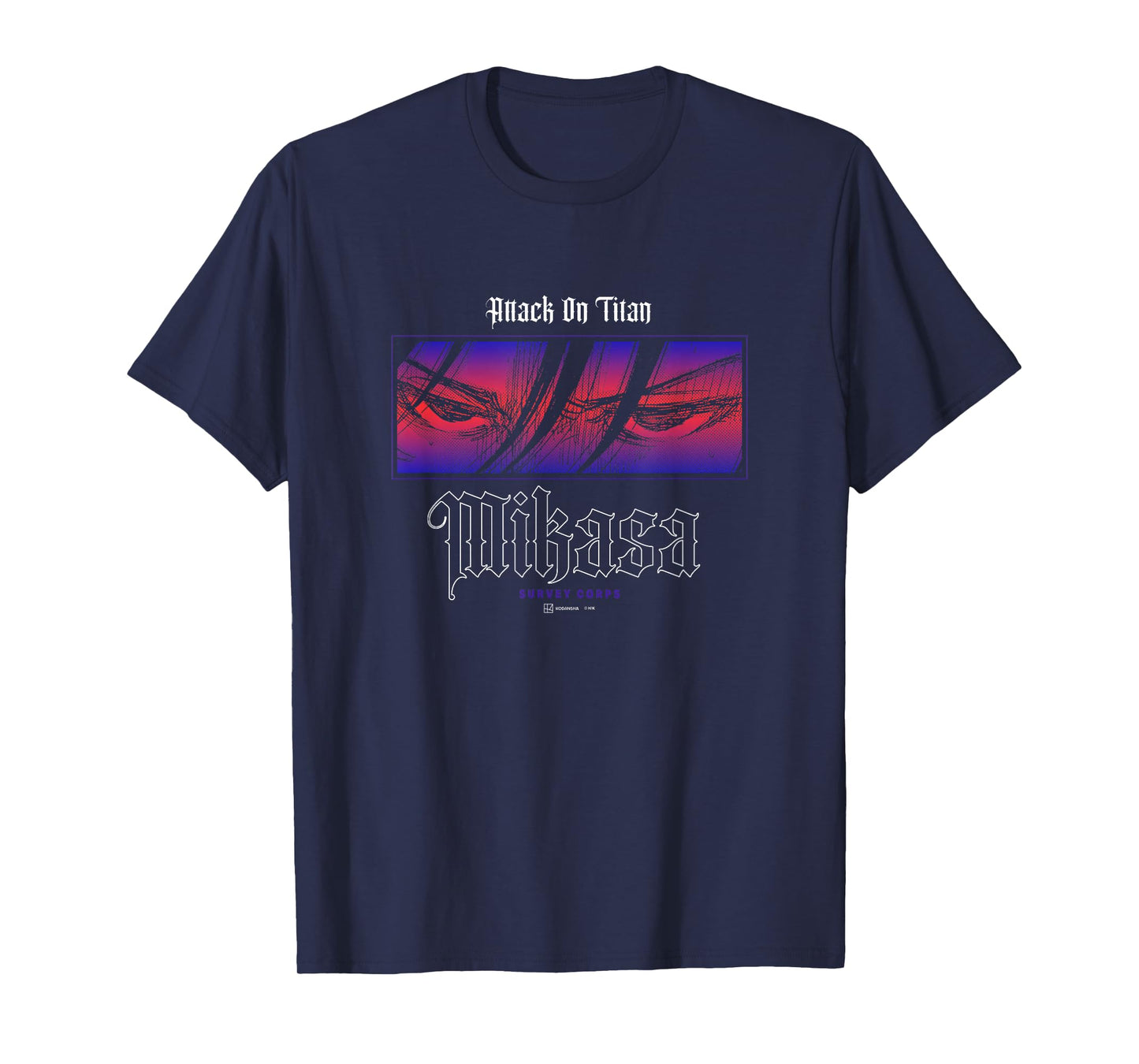 Attack on Titan Mikasa Eyes Survey Corps Big Panel Manga T-Shirt