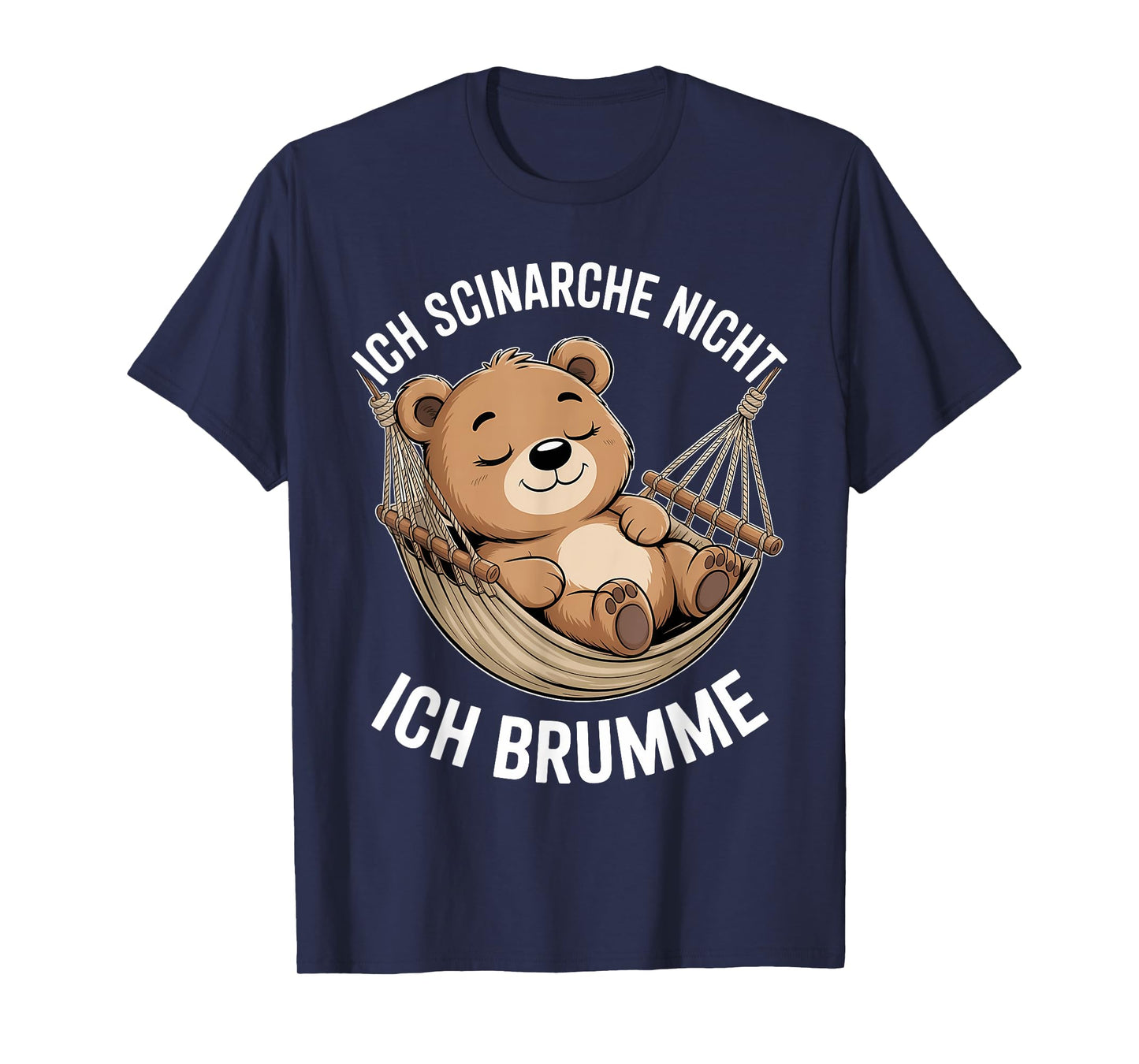 Cute Bear in Hammock I Don't Snore I hum T-Shirt