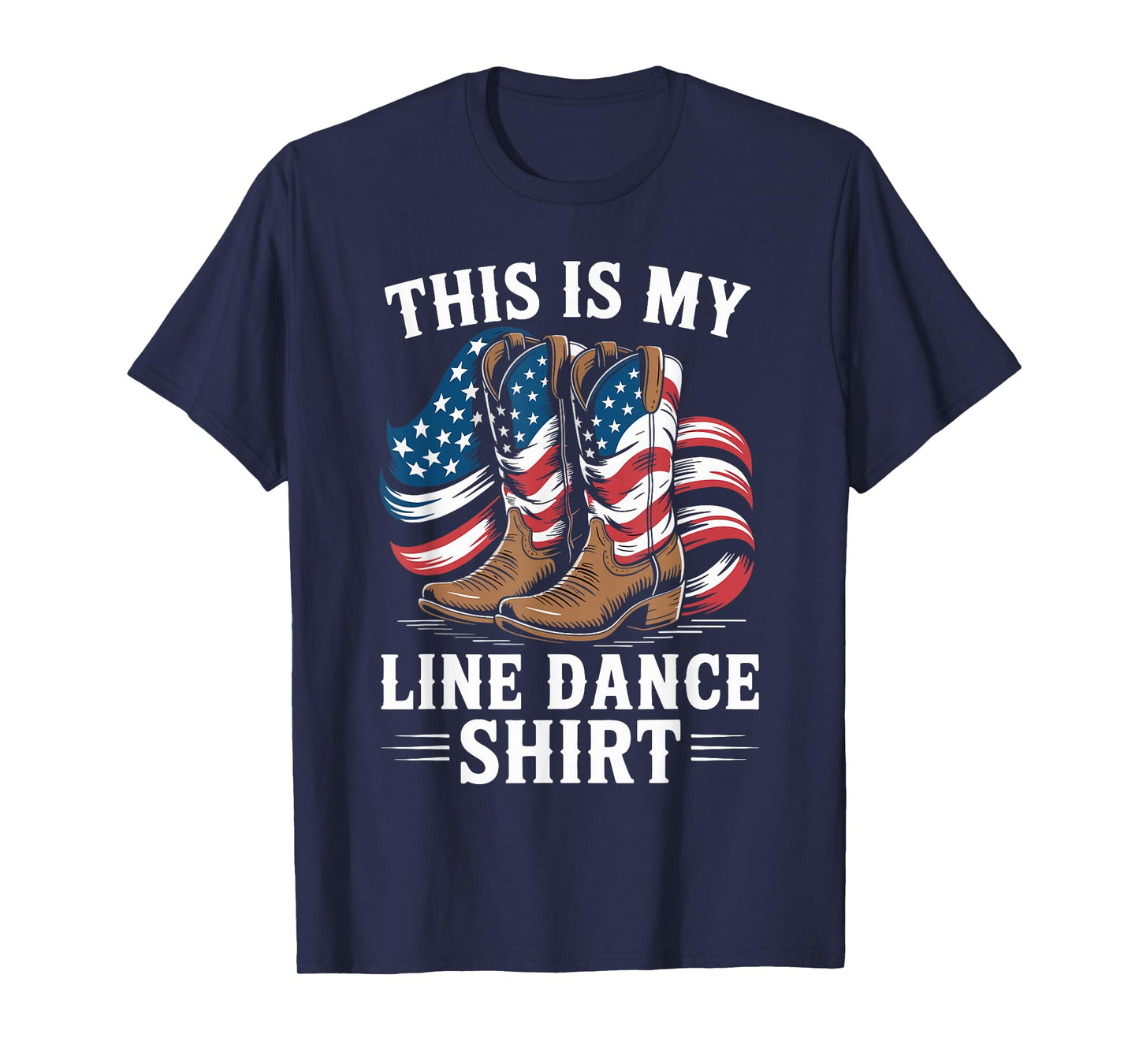 Western Country Music This is My Line Dance T-Shirt