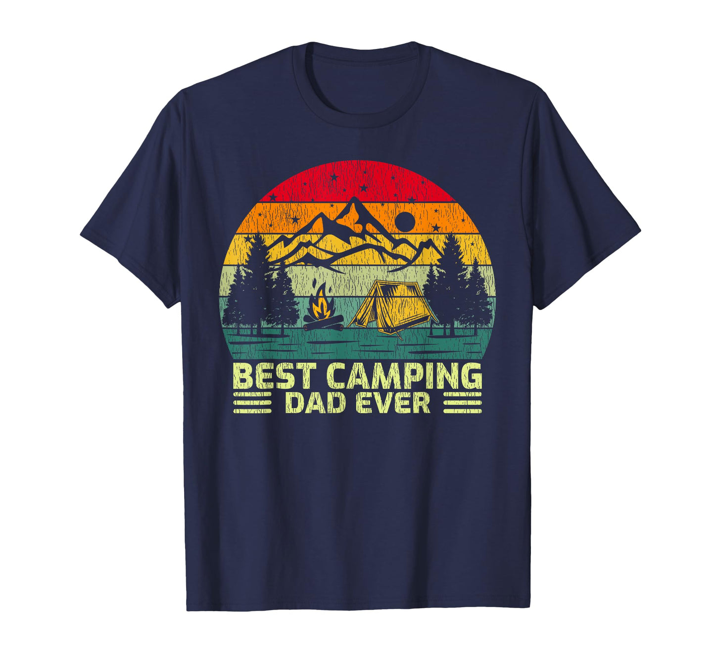 Funny Vintage Best Camping Dad Ever Father's Day T-Shirt