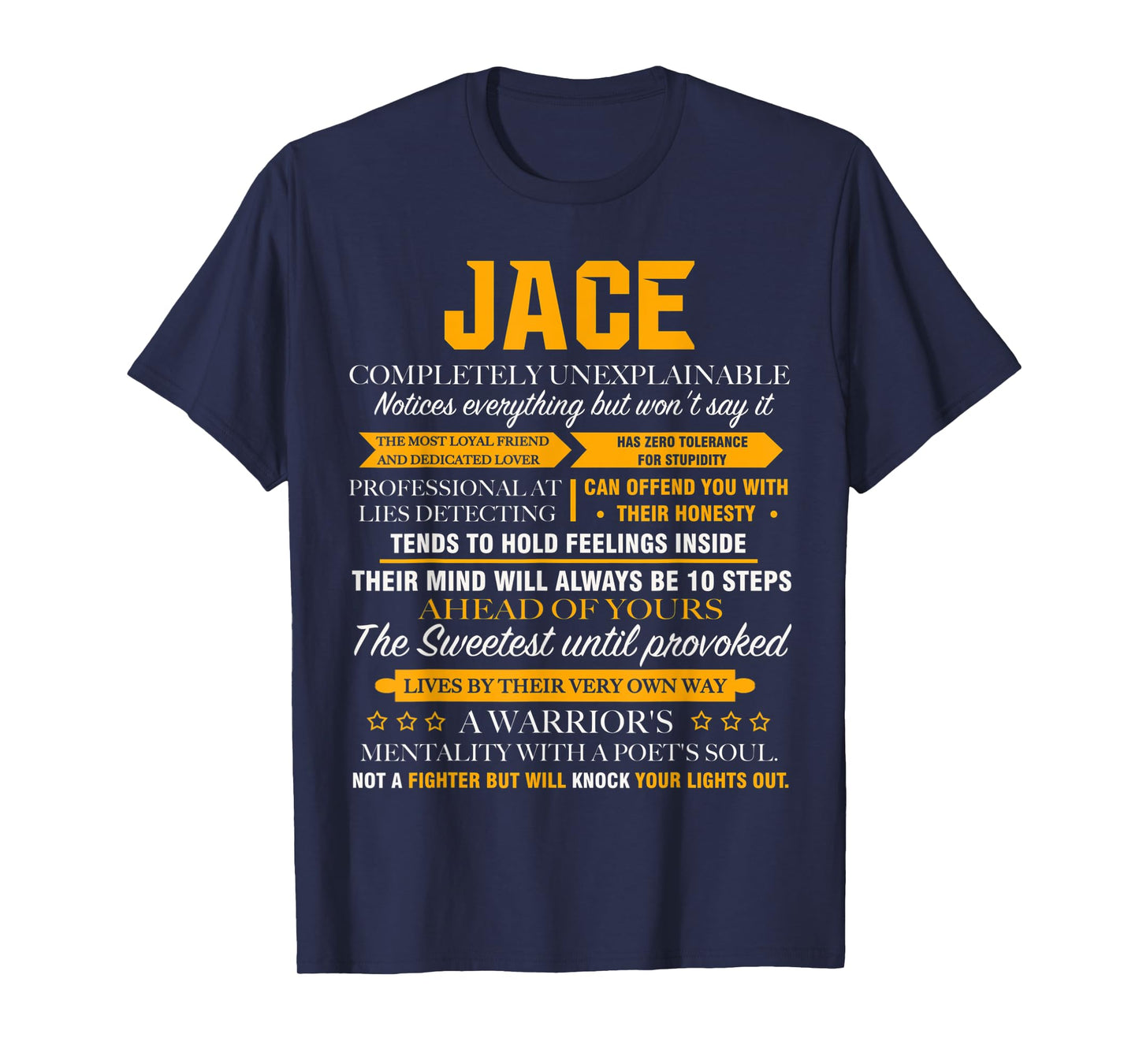 Jace completely unexplainable name shirt Front Print 1kana