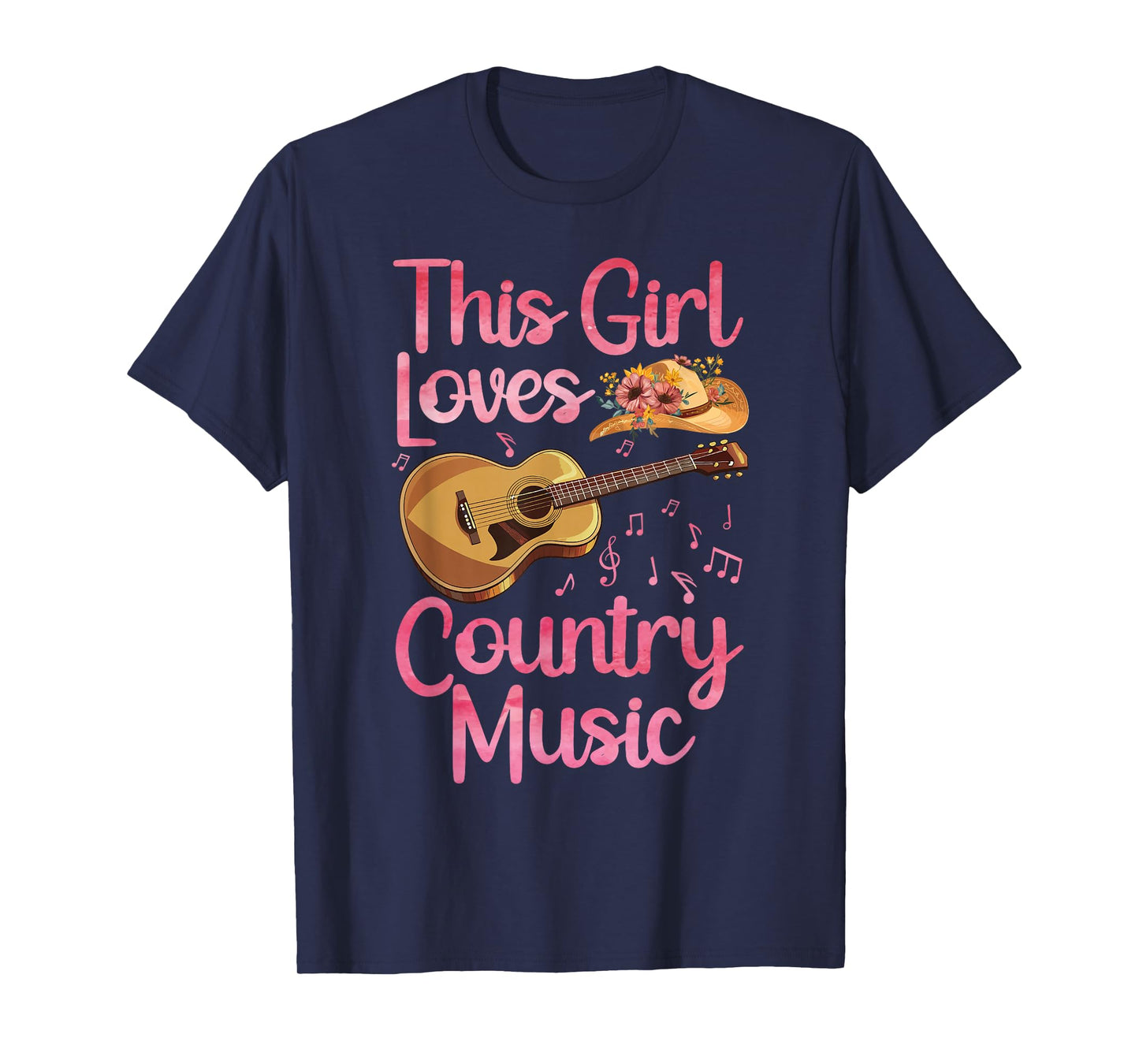 Best Country Music Art for Girl Women Musician Country Music T-Shirt