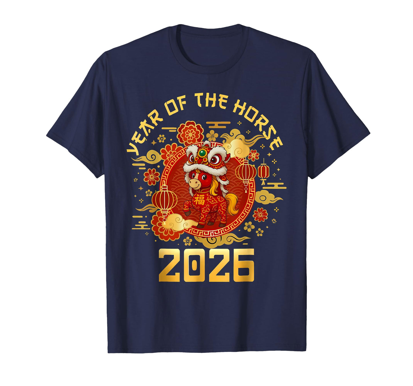 Year of The Horse 2026 Family Matching Mens Womens Kids T-Shirt
