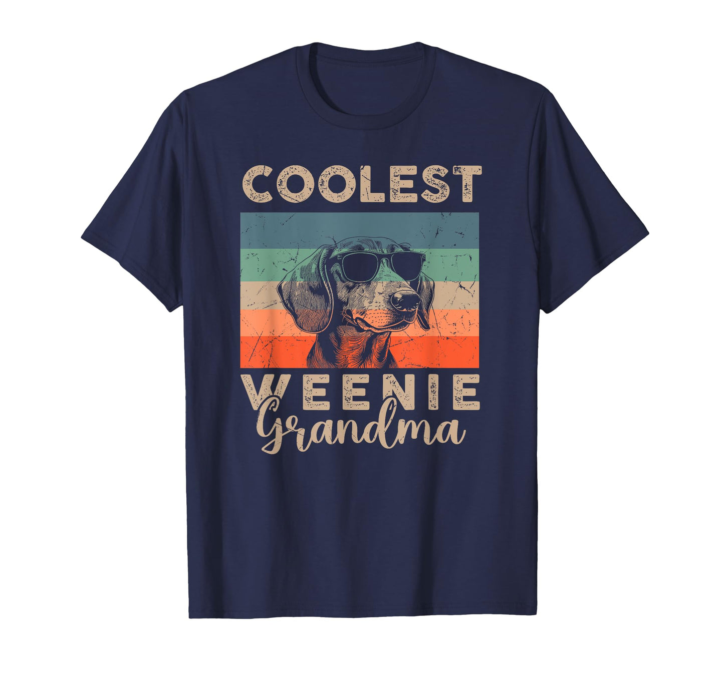 Vintage Weenie Coolest Grandma Gifts for Women Funny Dog Pet T-Shirt