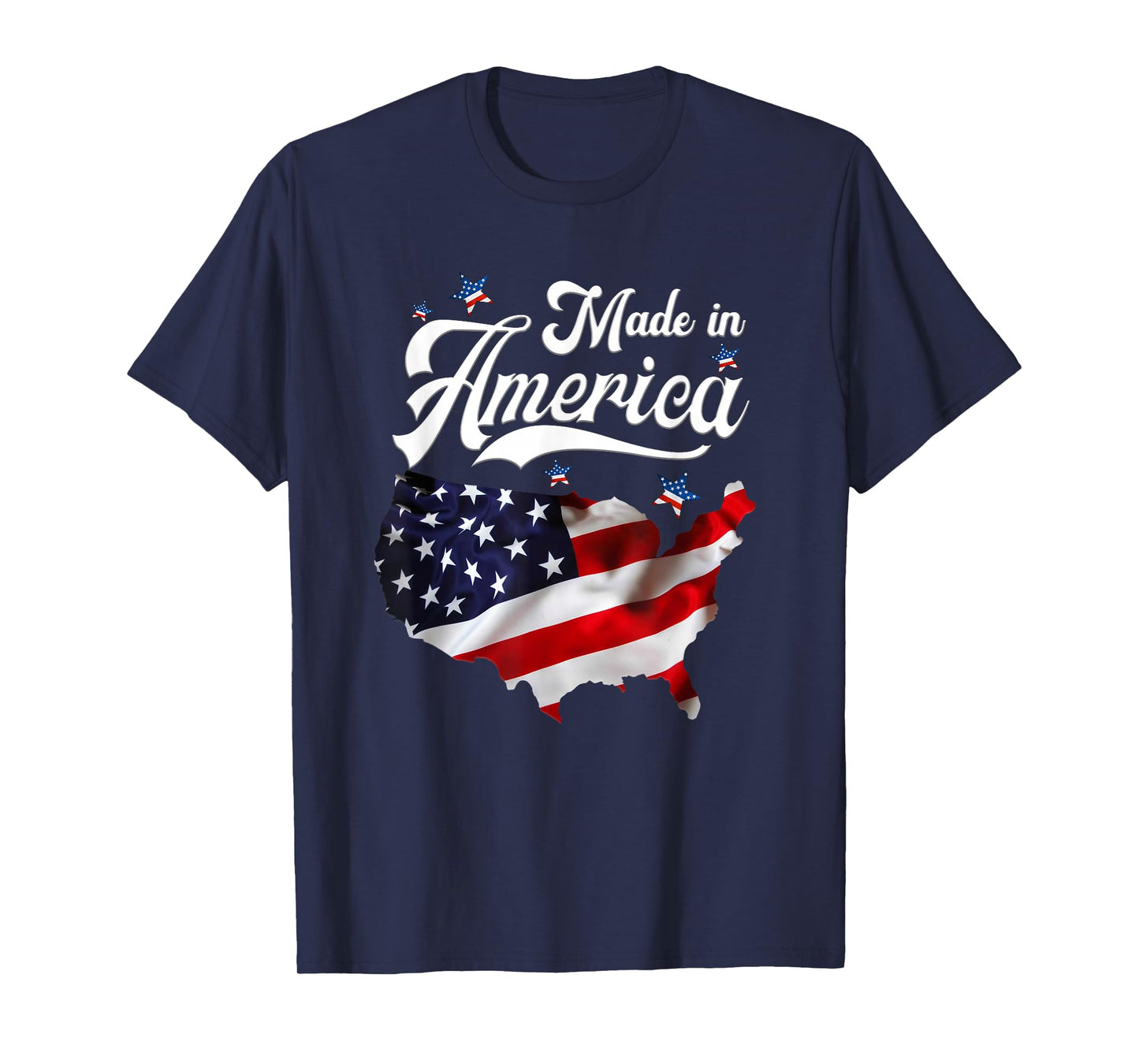 Made in America Pride | Patriotic Spirit Red White and Blue T-Shirt